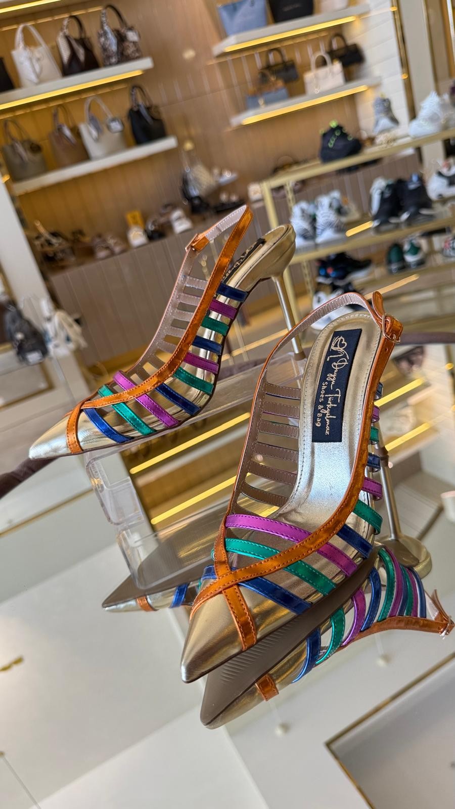 Duygushoesbag Kadın Arkası Açık Model Topuklu Ayakkabı