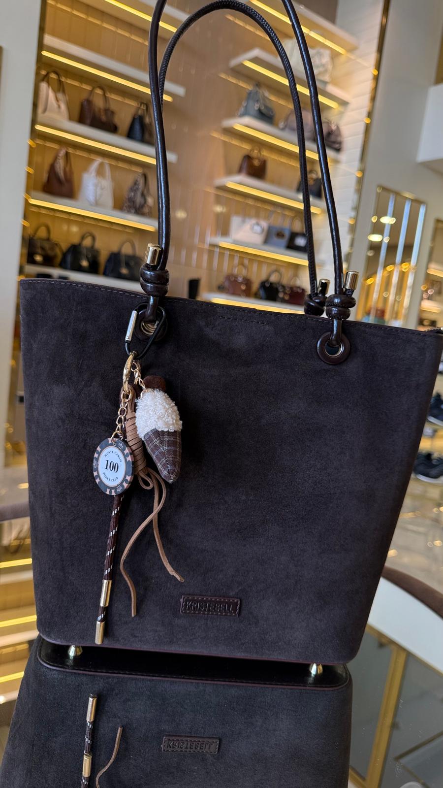 İthal Büyük Boy Üç Bölmeli Uzun Askılı Omuz Çantası -7460-