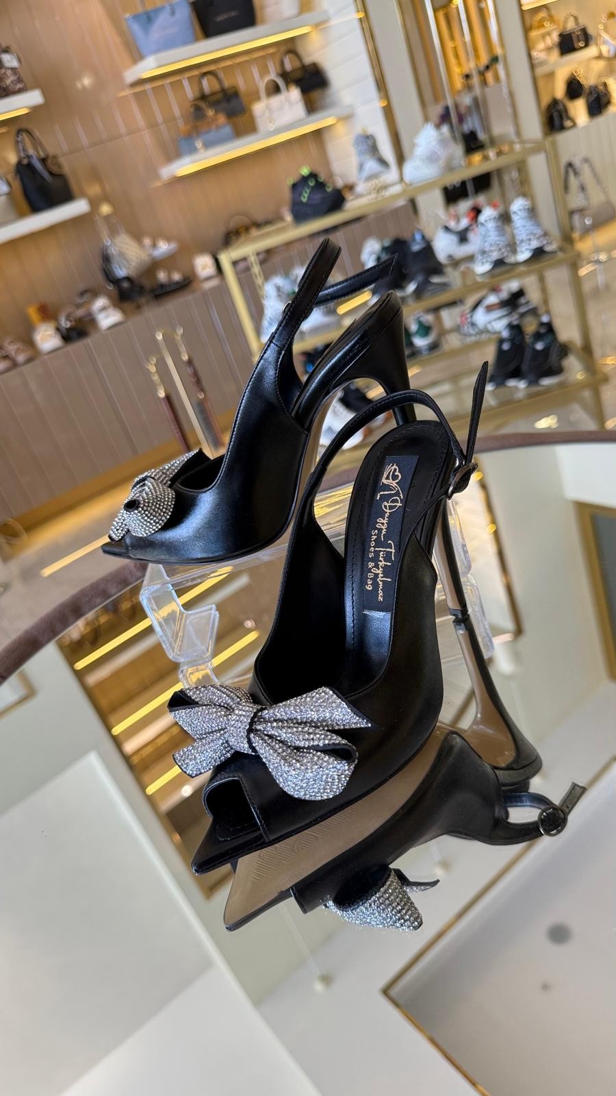 Duygushoesbag Taşlı Kurdele Detaylı Kadın Ayakkabı