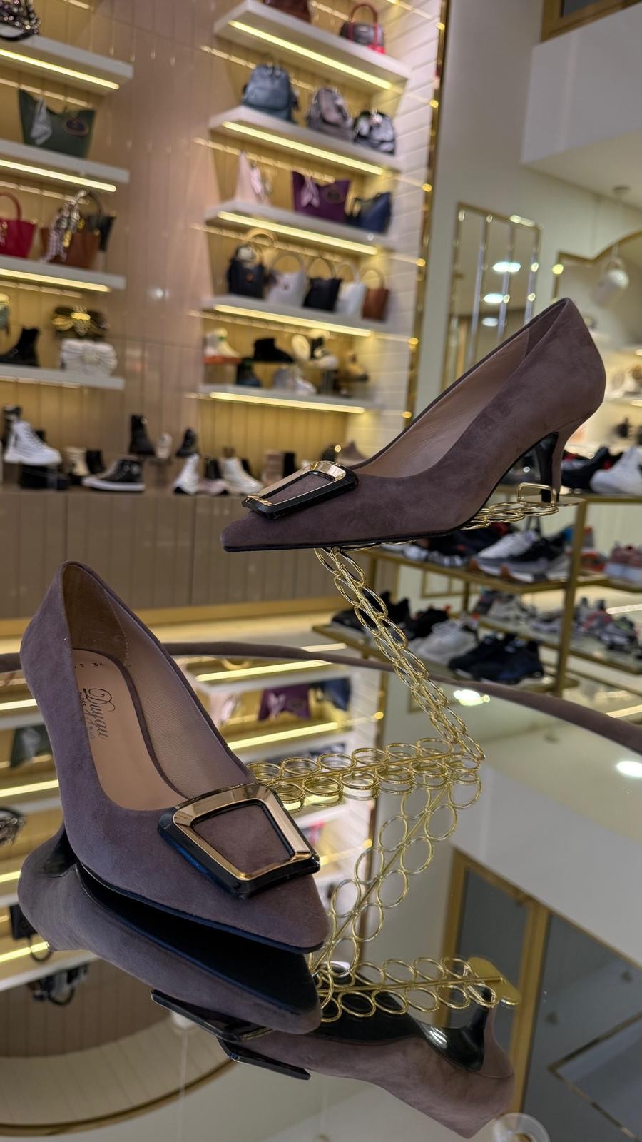 Duygushoesbag Hakiki Deri Kadın Topuklu Ayakkabı