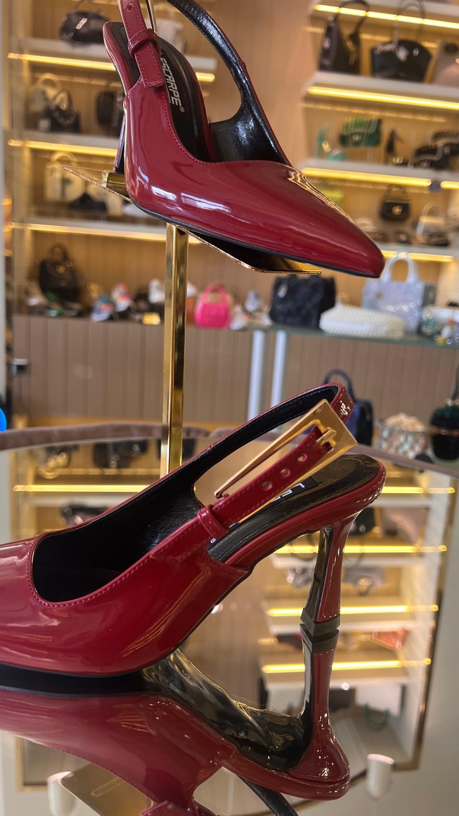 Kadın Rugan Kemer Tokalı Ayakkabı