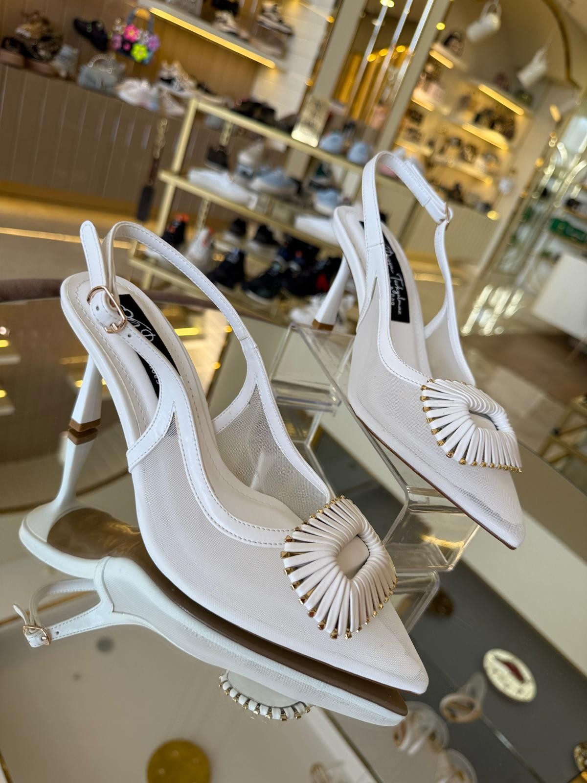 İthal Transparan Rahat Model Kadın Stiletto