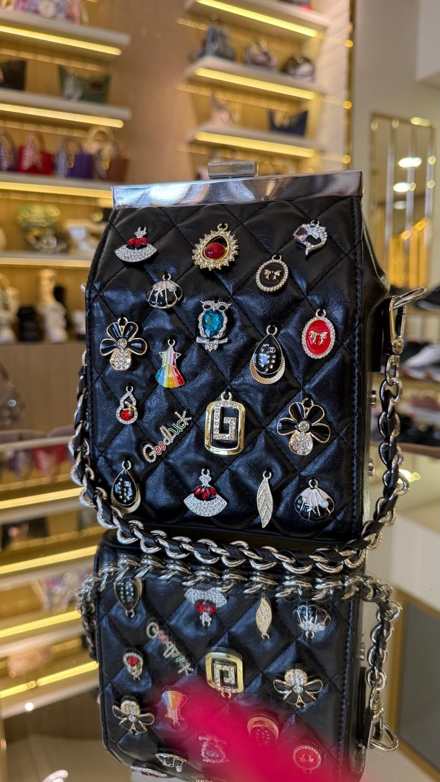 Emojili Kutu Model İki Boy Askılı Kadın Çanta