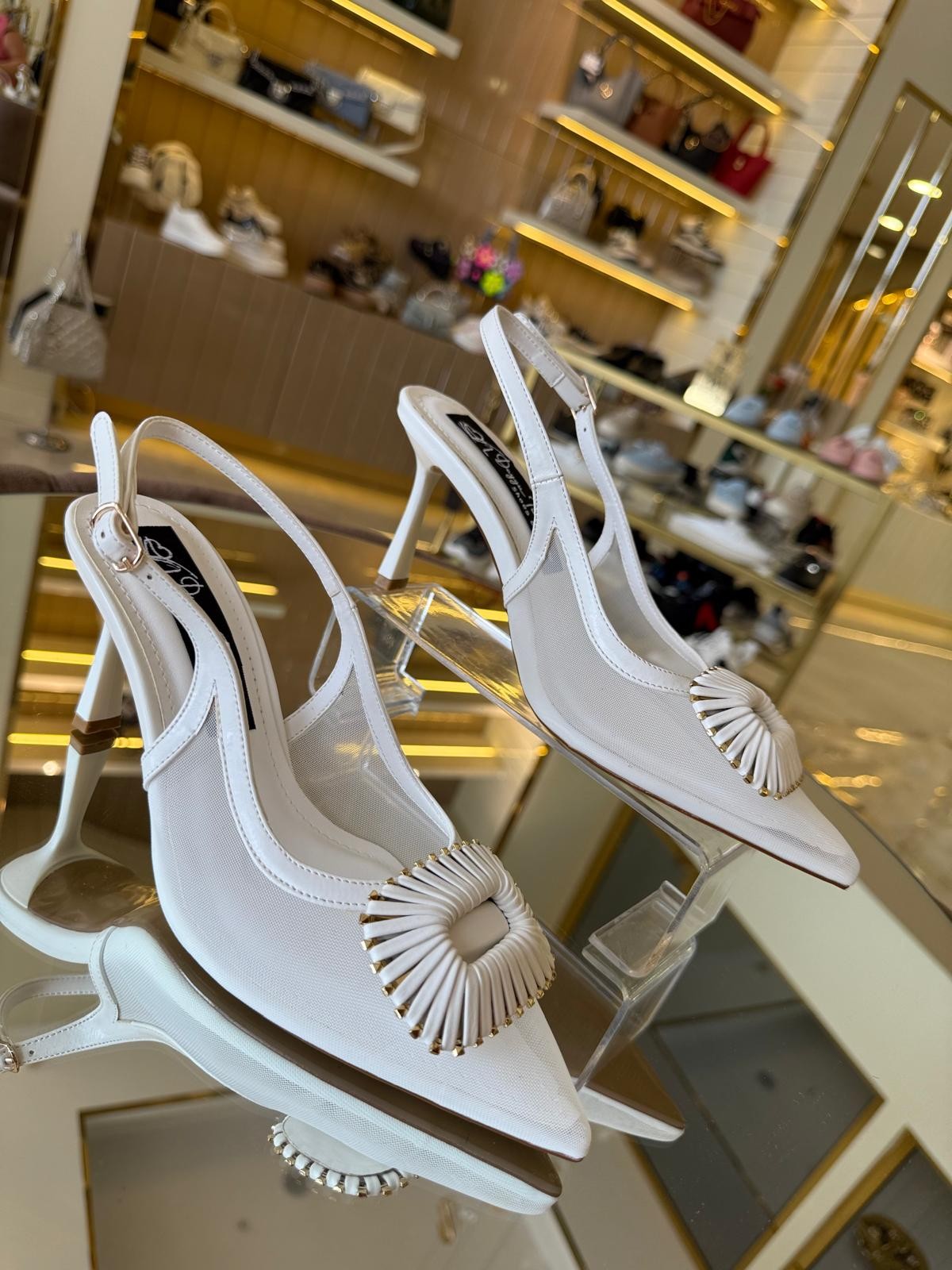 İthal Transparan Rahat Model Kadın Stiletto
