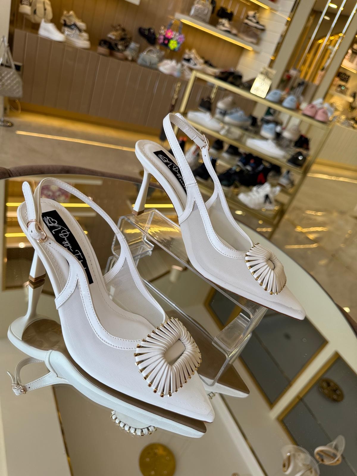 İthal Transparan Rahat Model Kadın Stiletto