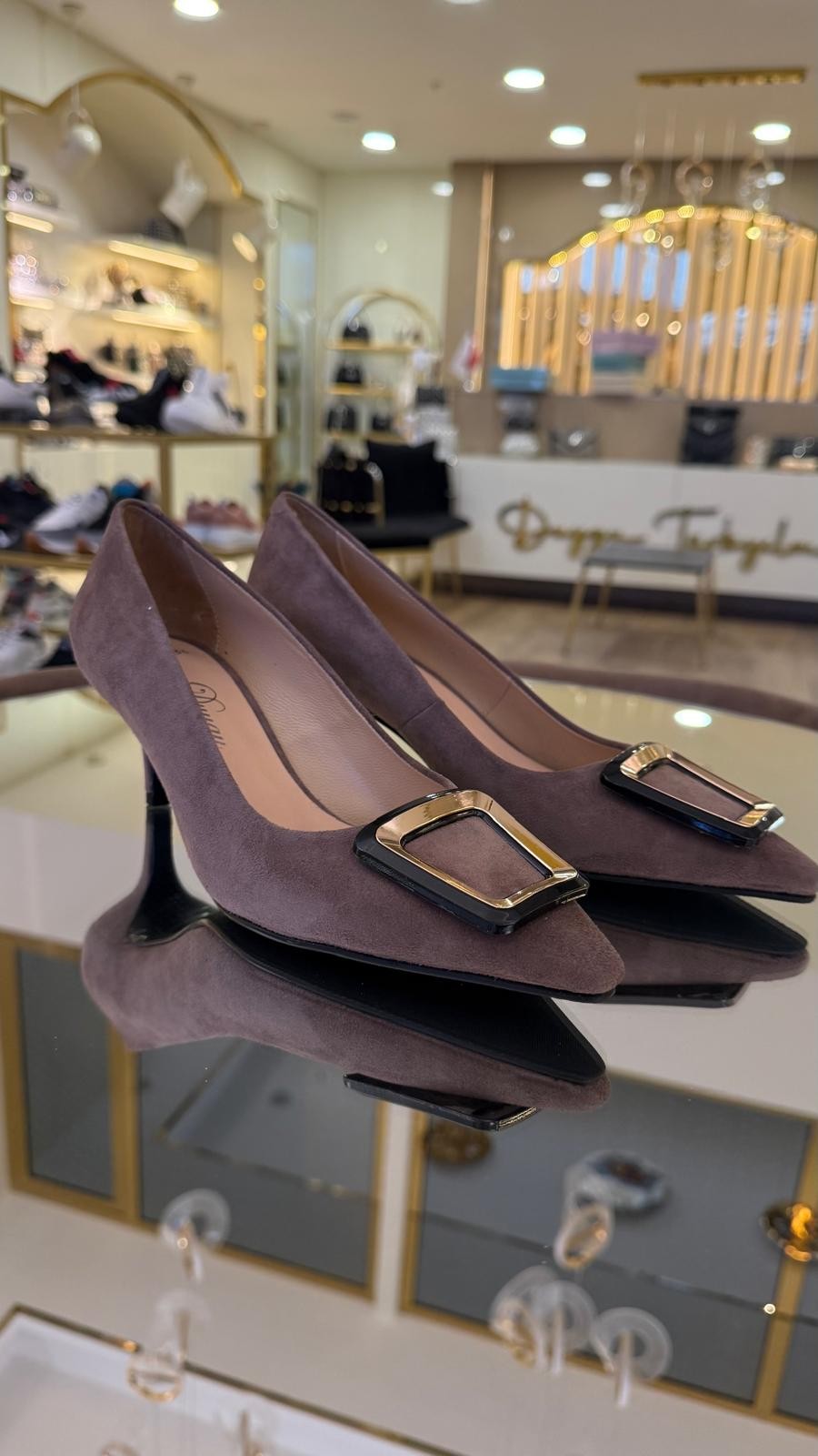 Duygushoesbag Hakiki Deri Kadın Topuklu Ayakkabı