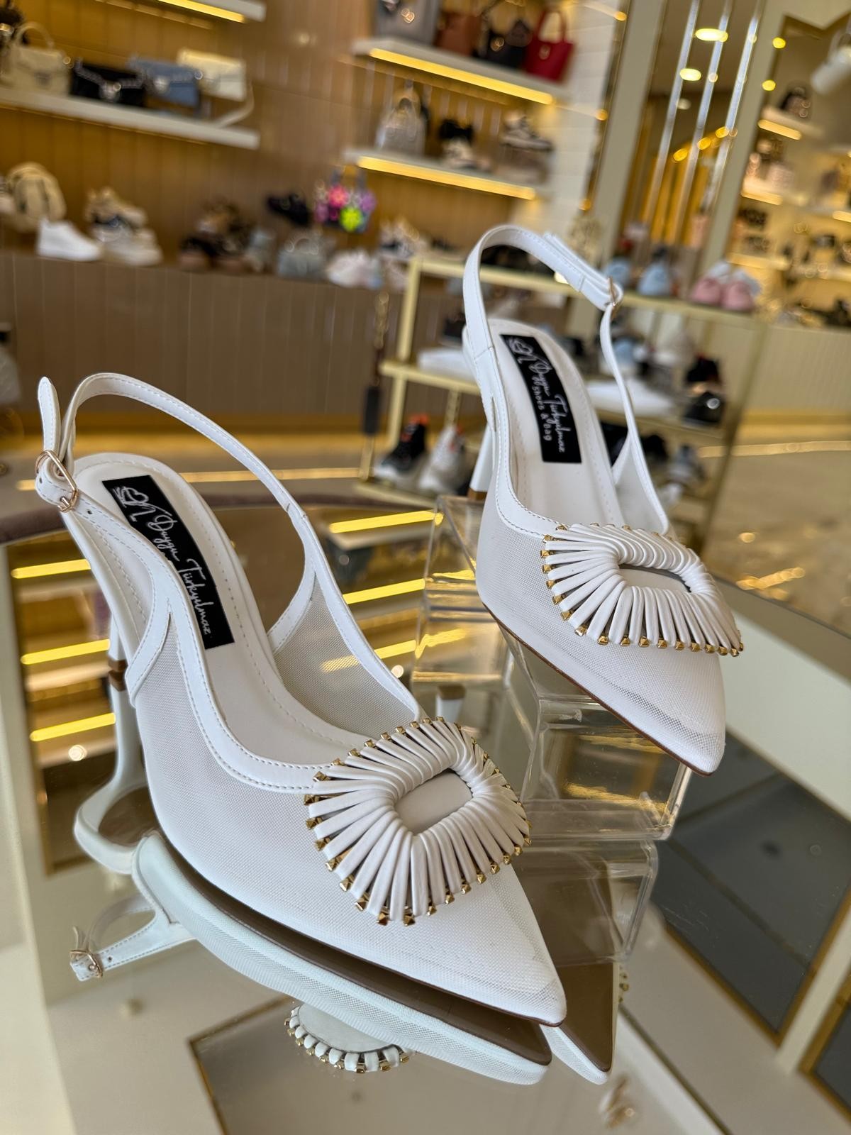 İthal Transparan Rahat Model Kadın Stiletto