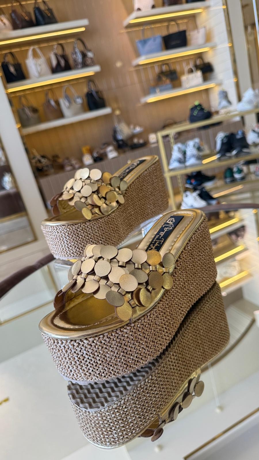 Duygushoesbag Kadın Hasır Taban Platform Terlik