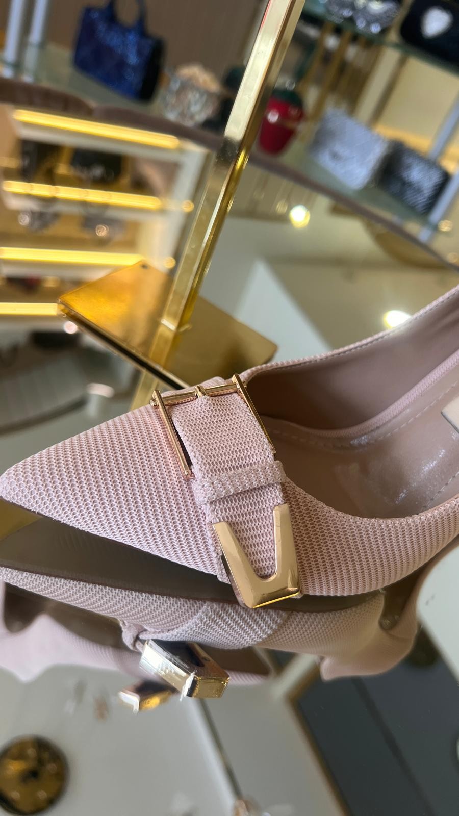 Kadın Zırh Kumaş Tokalı Model Ayakkabı