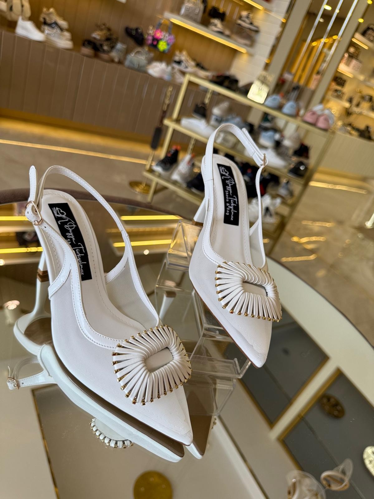 İthal Transparan Rahat Model Kadın Stiletto