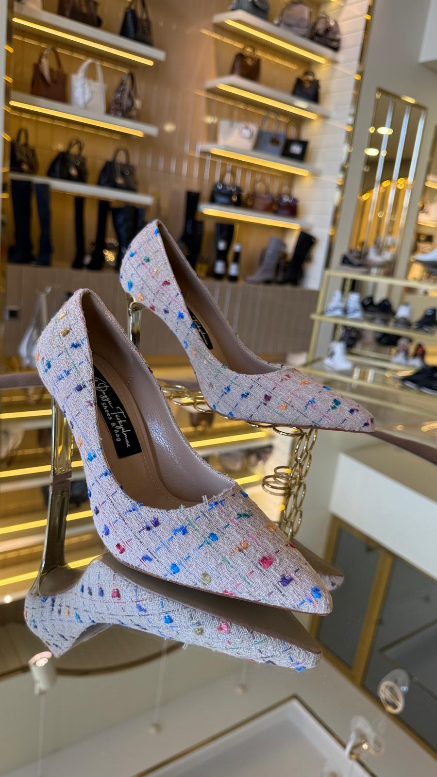 İthal Chan Model Kumaş Stiletto