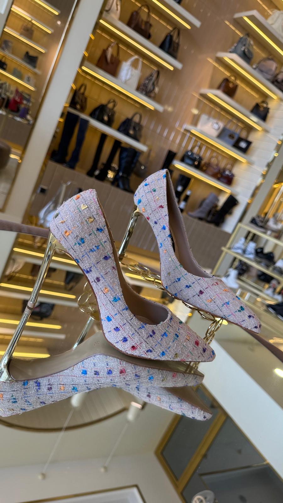 İthal Chan Model Kumaş Stiletto