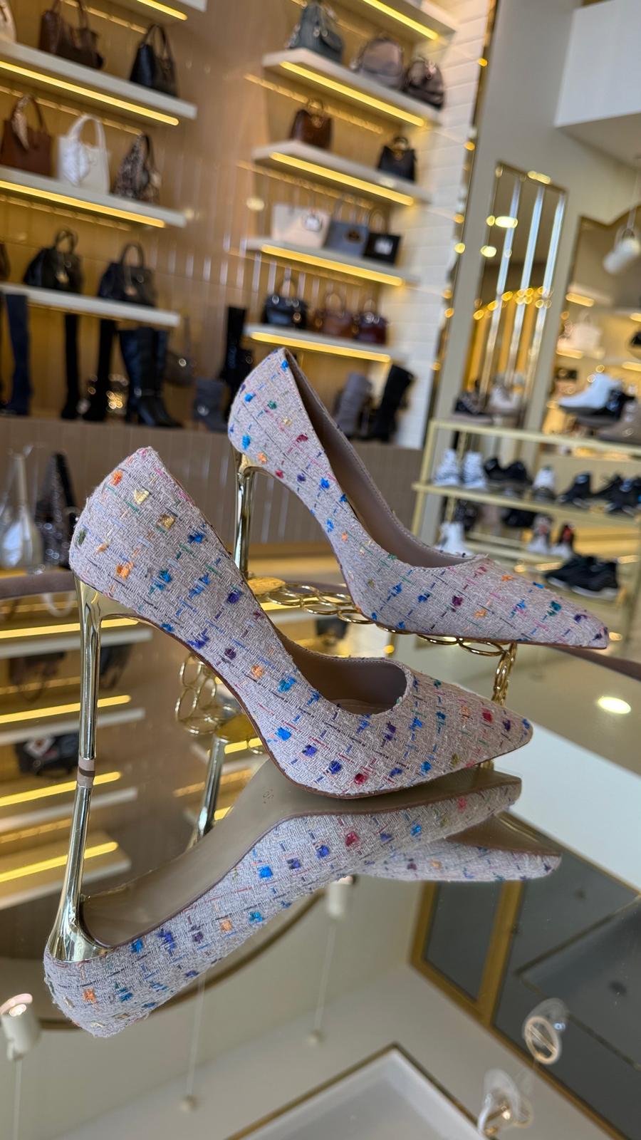 İthal Chan Model Kumaş Stiletto