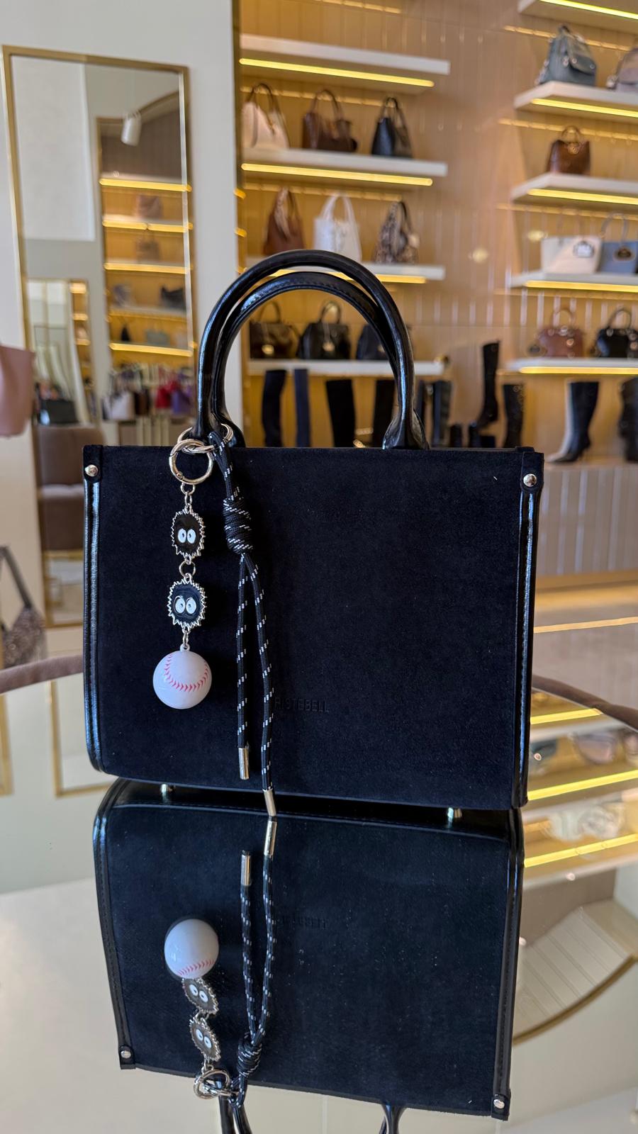 İthal Yarma Süet Kadın Çanta -7458-