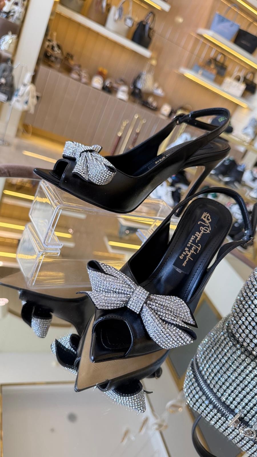 Duygushoesbag Taşlı Kurdele Detaylı Kadın Ayakkabı