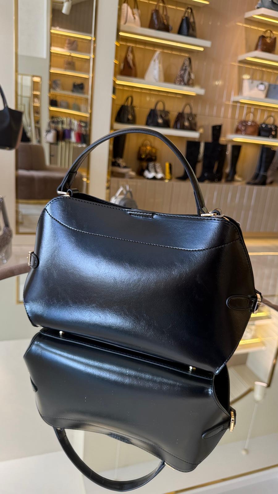 İthal Süet-Cilt Çift Yönlü Kadın Çanta -27082-