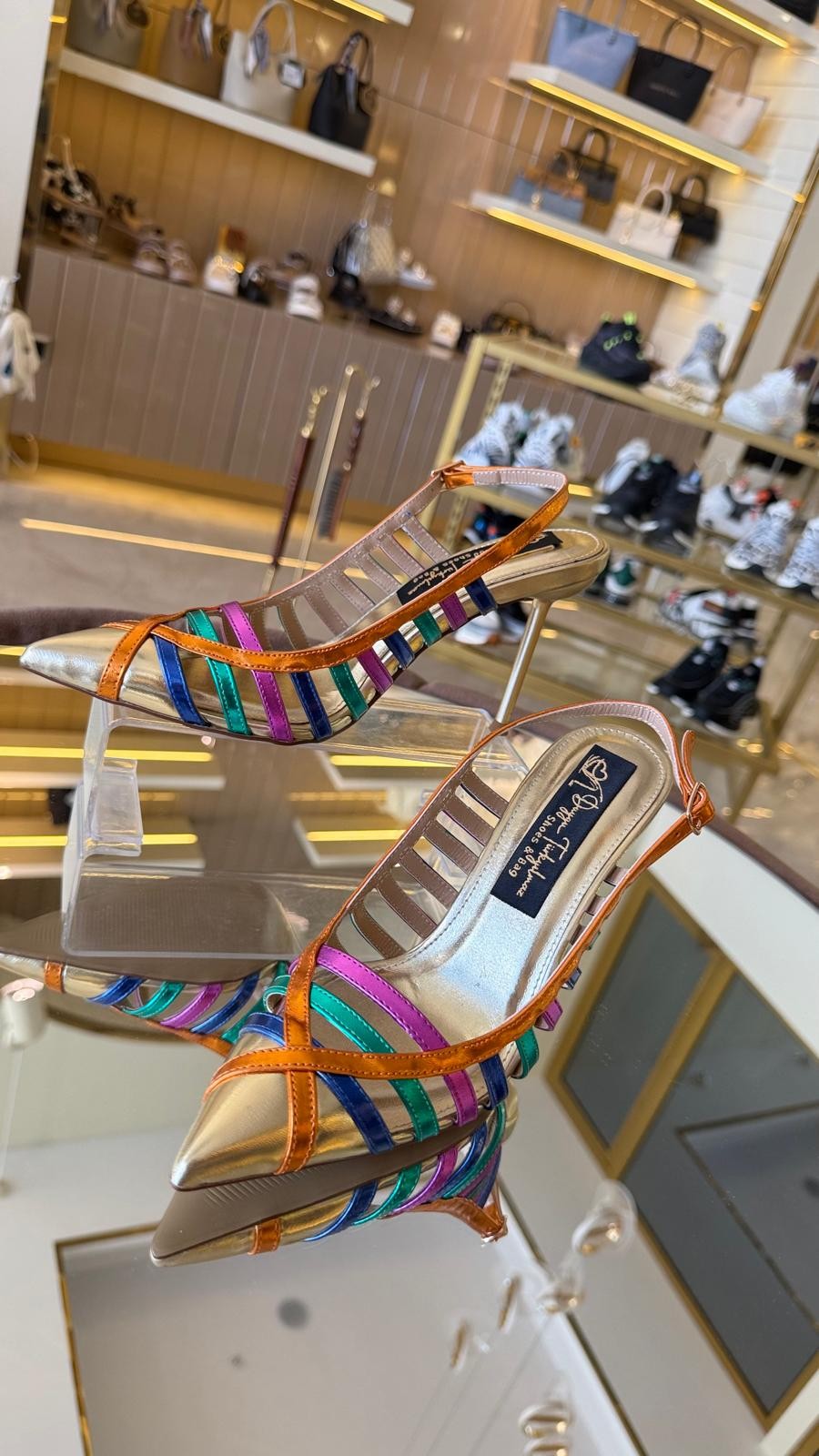 Duygushoesbag Kadın Arkası Açık Model Topuklu Ayakkabı