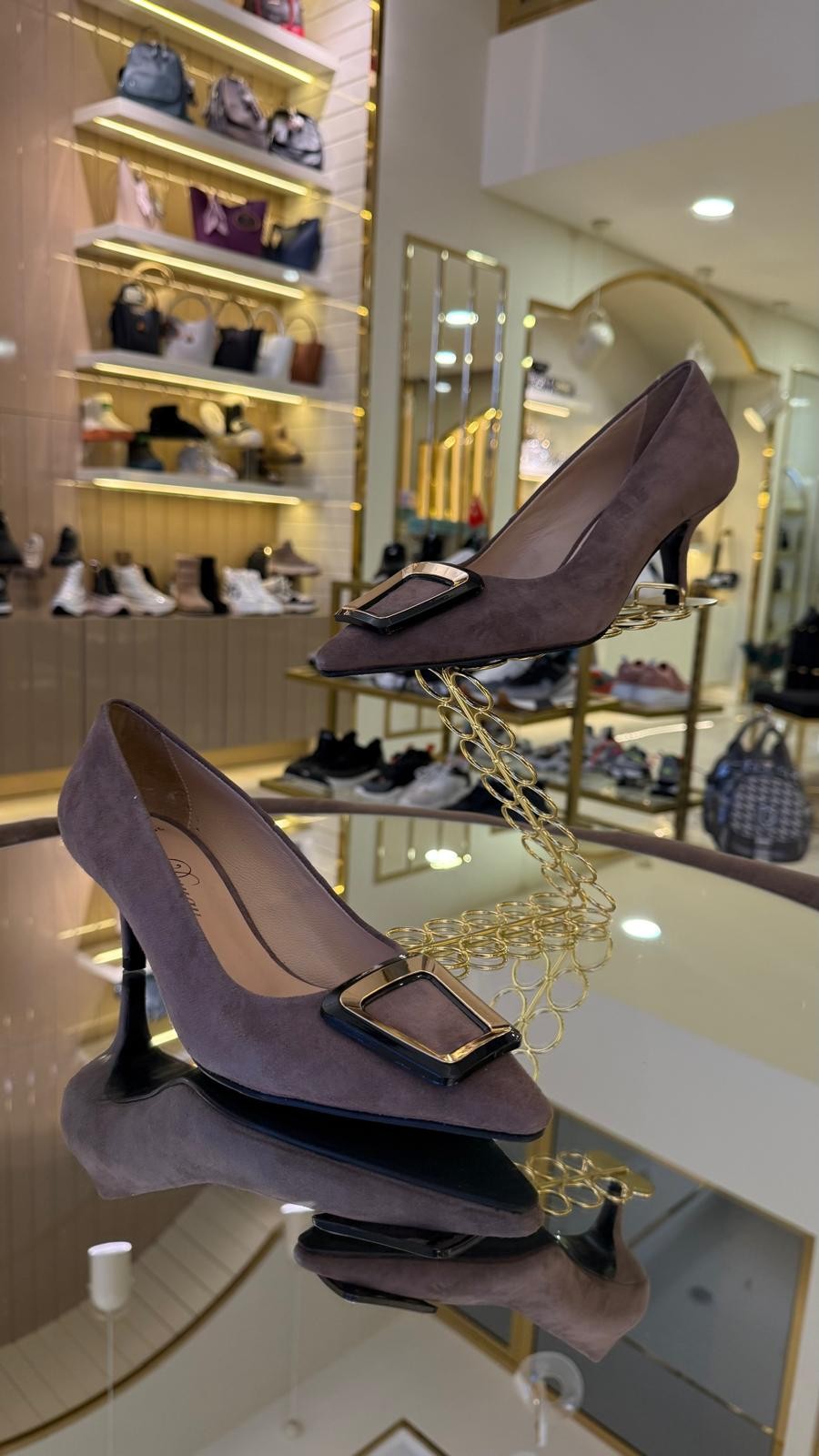 Duygushoesbag Hakiki Deri Kadın Topuklu Ayakkabı