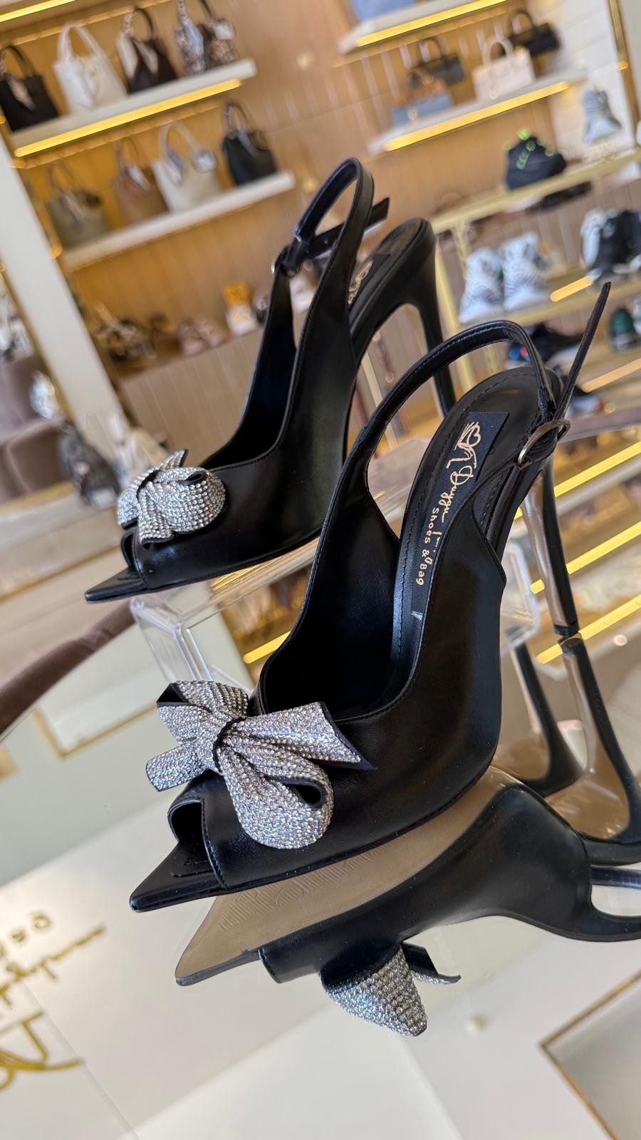 Duygushoesbag Taşlı Kurdele Detaylı Kadın Ayakkabı
