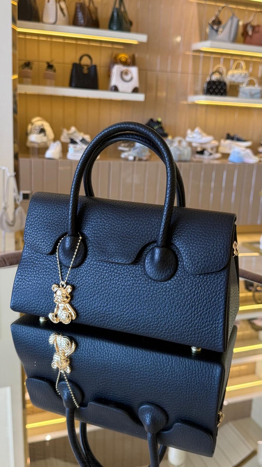 İthal Jean Model Balık Ağzı Açılır Kapak Uzun Askılı Çanta