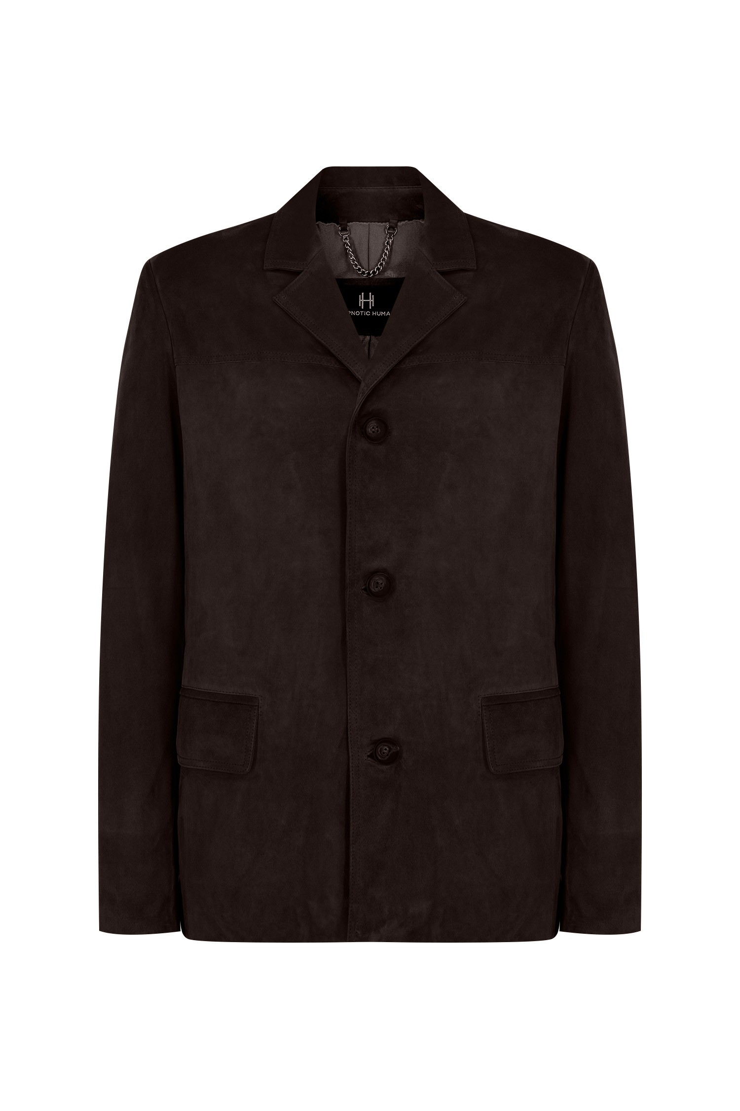 ''BASE STRUCTURE'' SUEDE JACKET