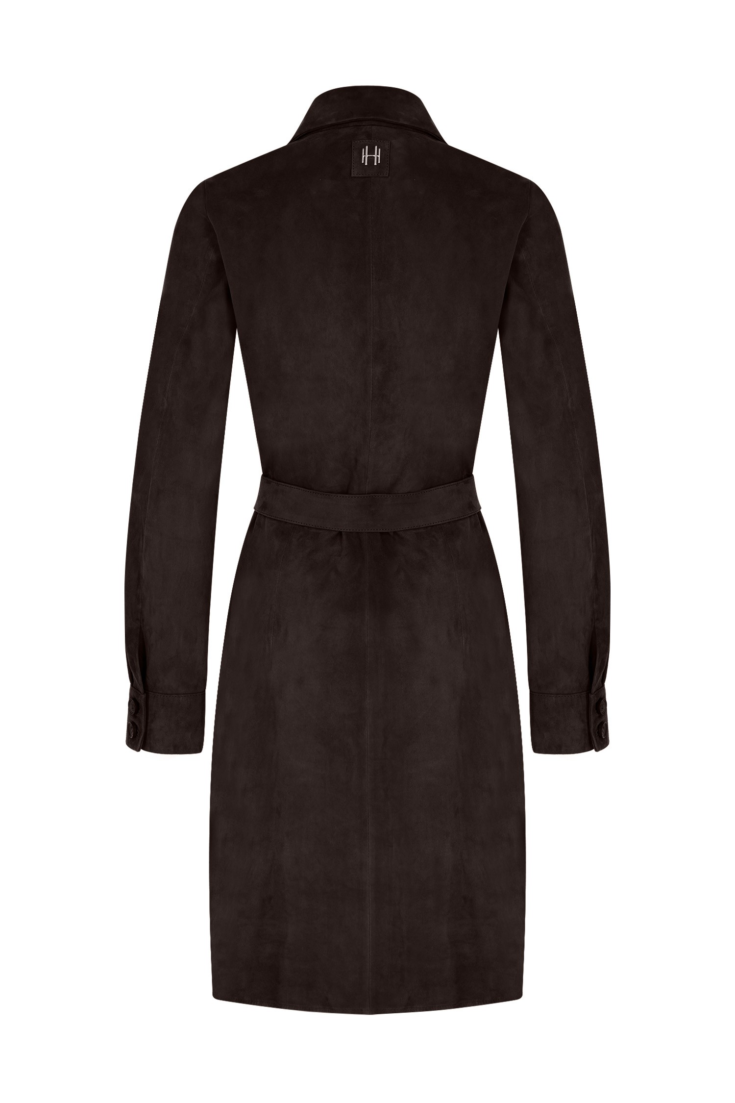 ''SOFT STRUCTURE'' SUEDE DRESS