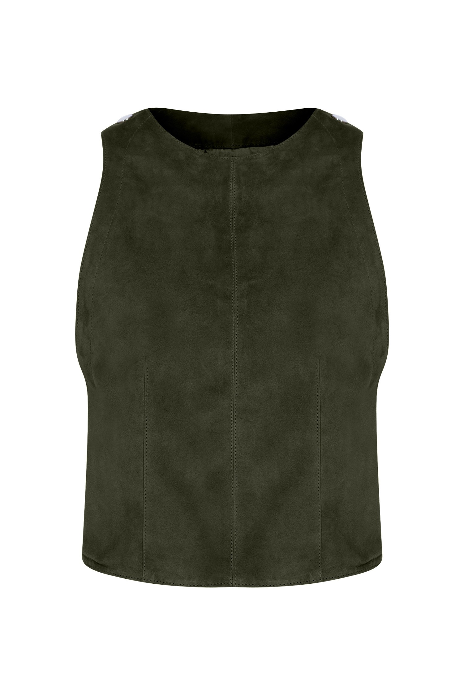 ''CARTER'' CLASSIC 3 BUTTON LEATHER VEST