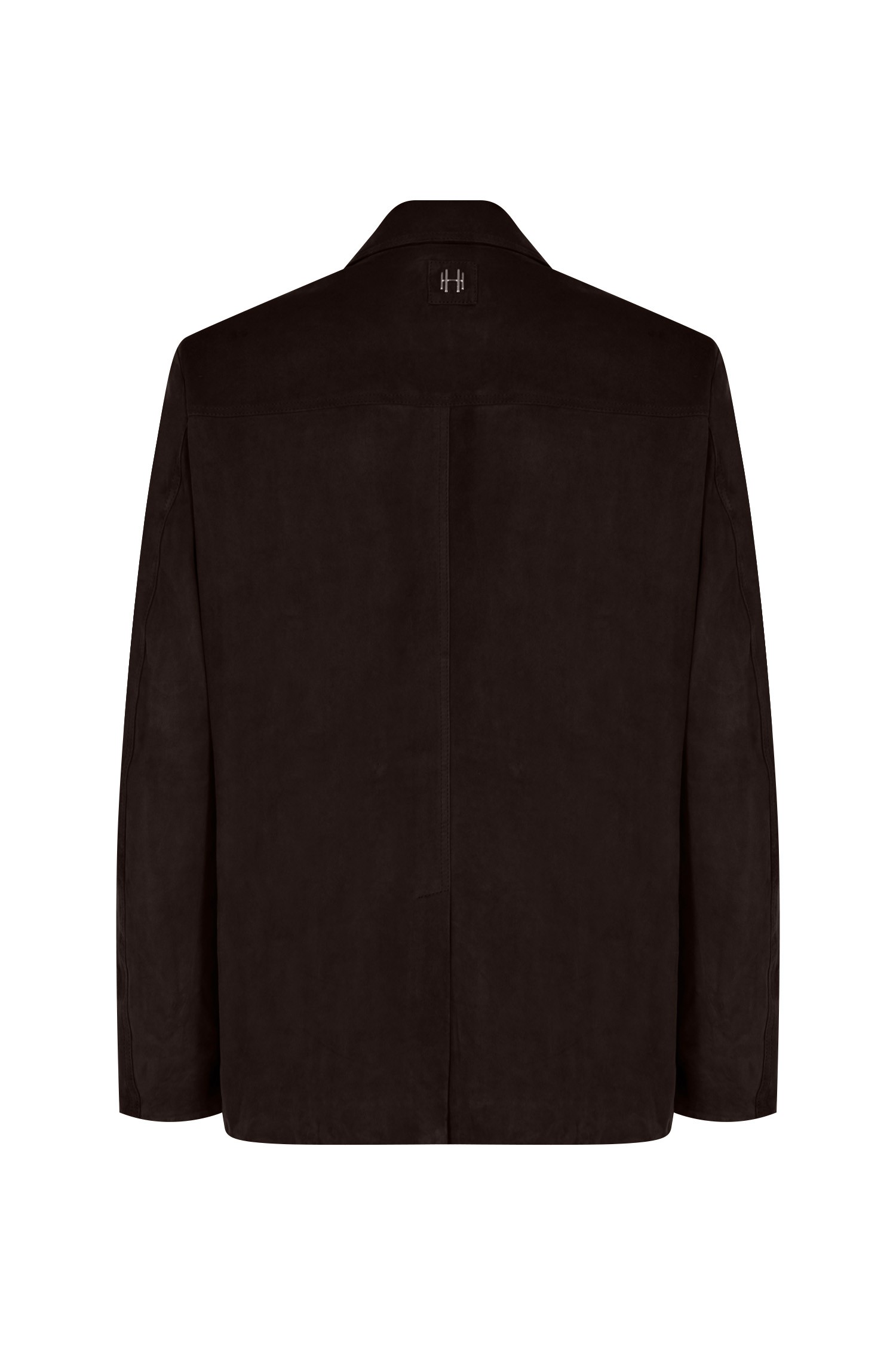 ''BASE STRUCTURE'' SUEDE JACKET