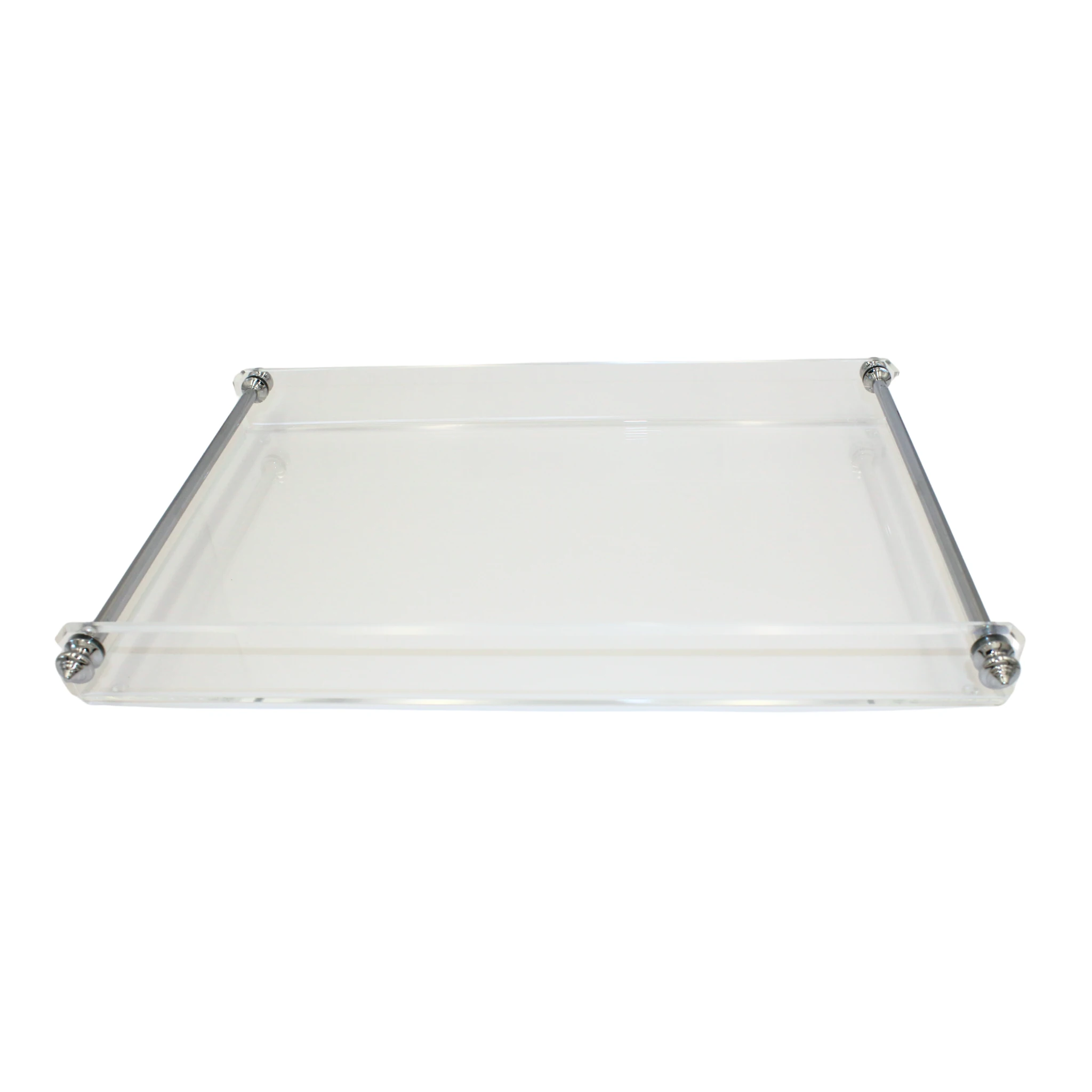 Uzun Gümüş Kulplu Büyük Tepsi(ön sipariş)