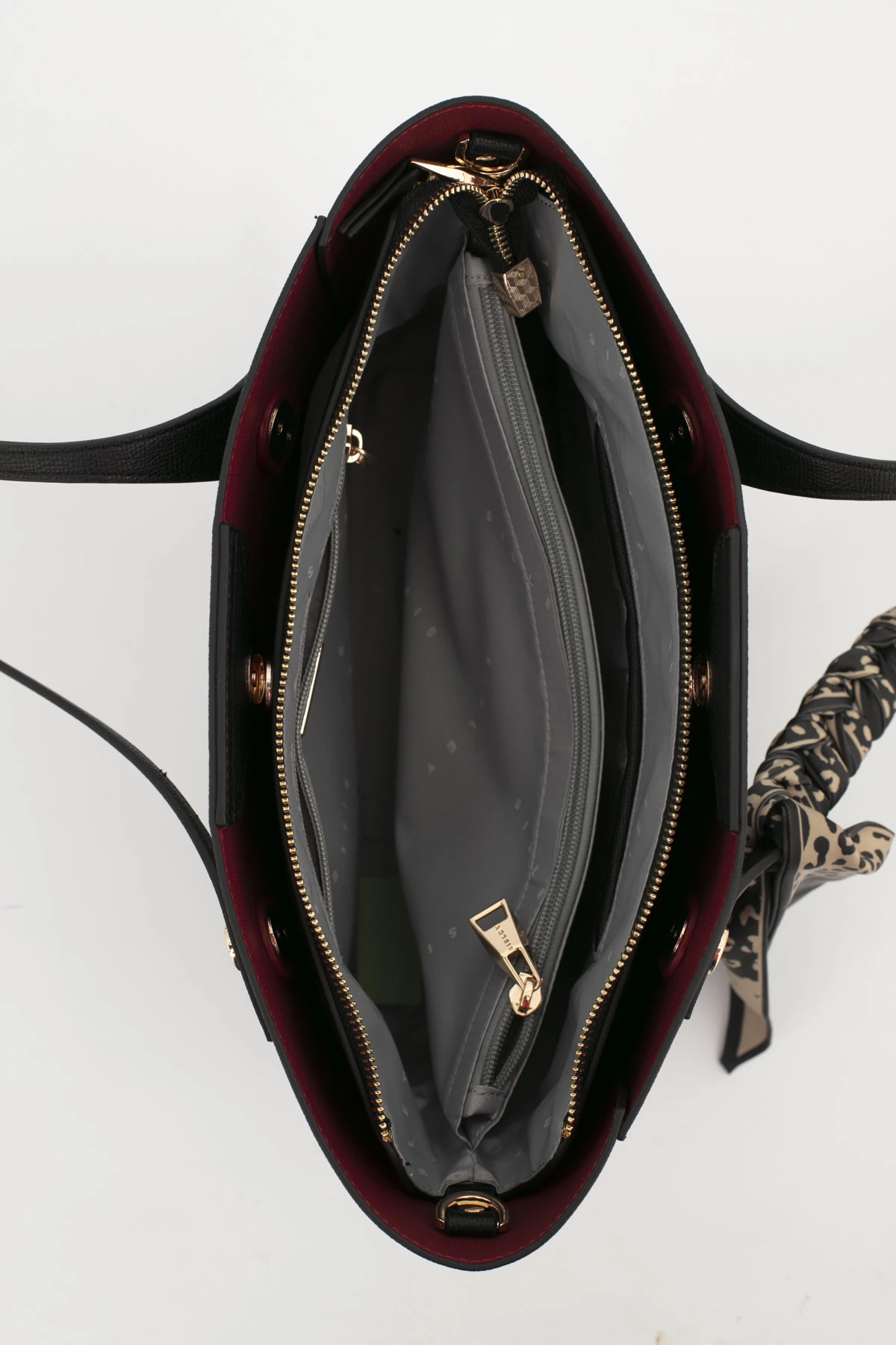 KADIN KOL ÇANTASI SİYAH - BORDO SLY284