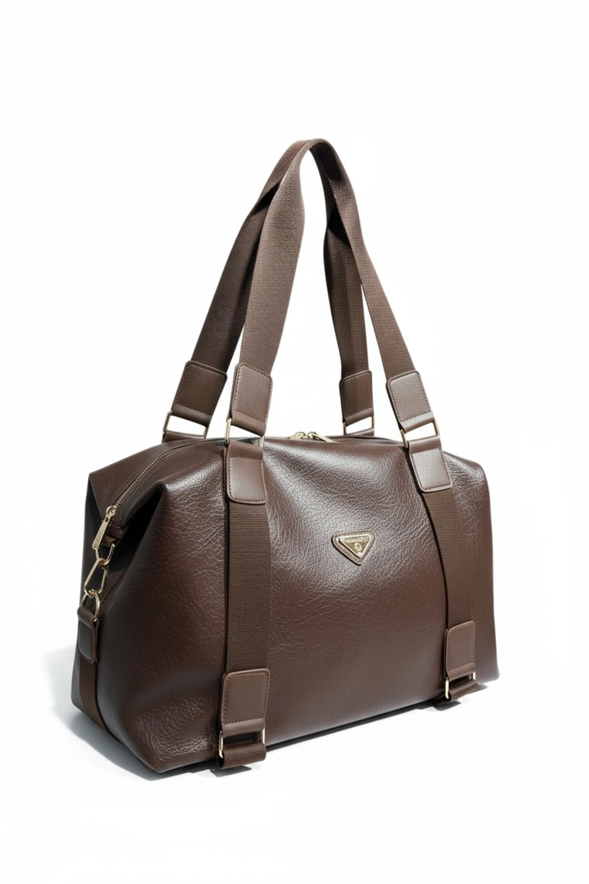 Kadın Kahverengi Yumuşak Deri Seyahat ve Spor Çantası – Şık, Geniş ve Dayanıklı Model