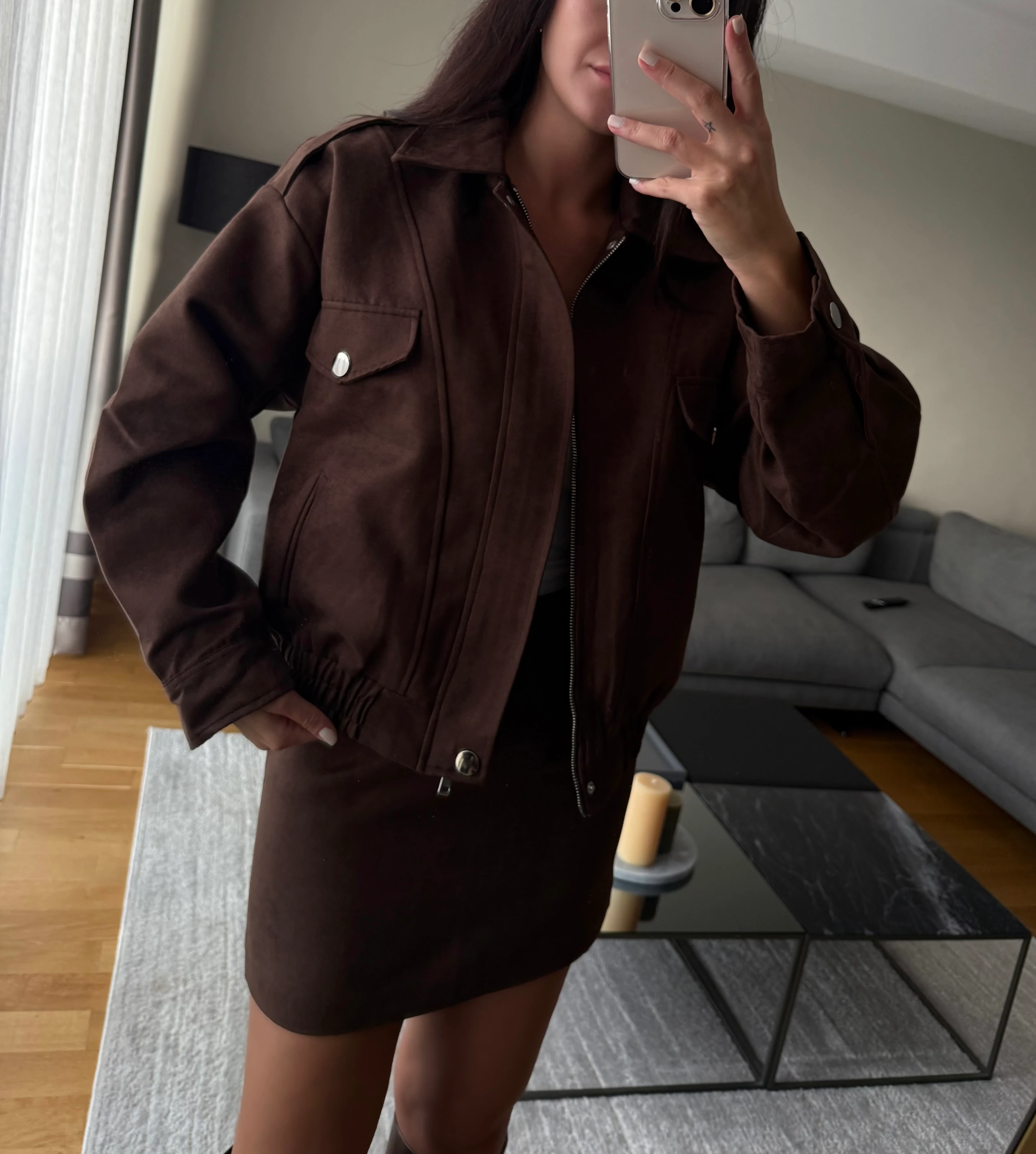 Acı Kahve Premium Süet Takım 