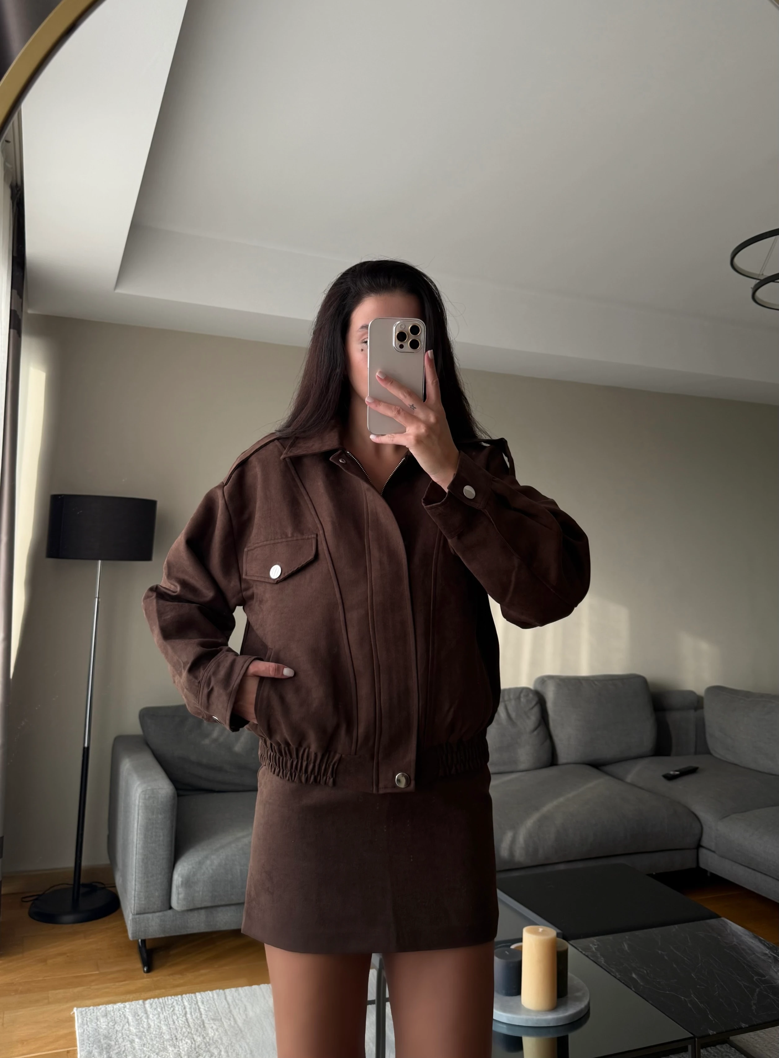 Acı Kahve Premium Süet Takım 