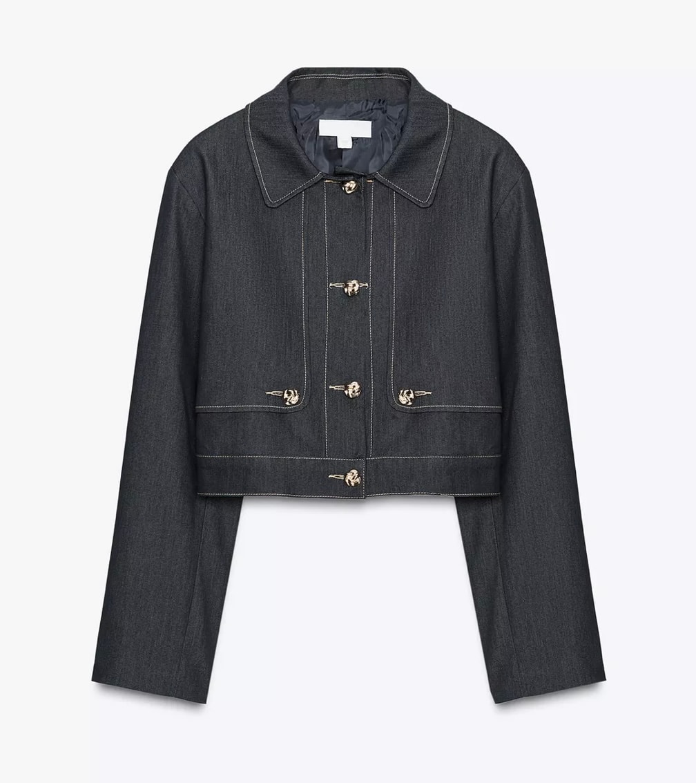 Denim Vatkalı Ceket Pantolon Takım 