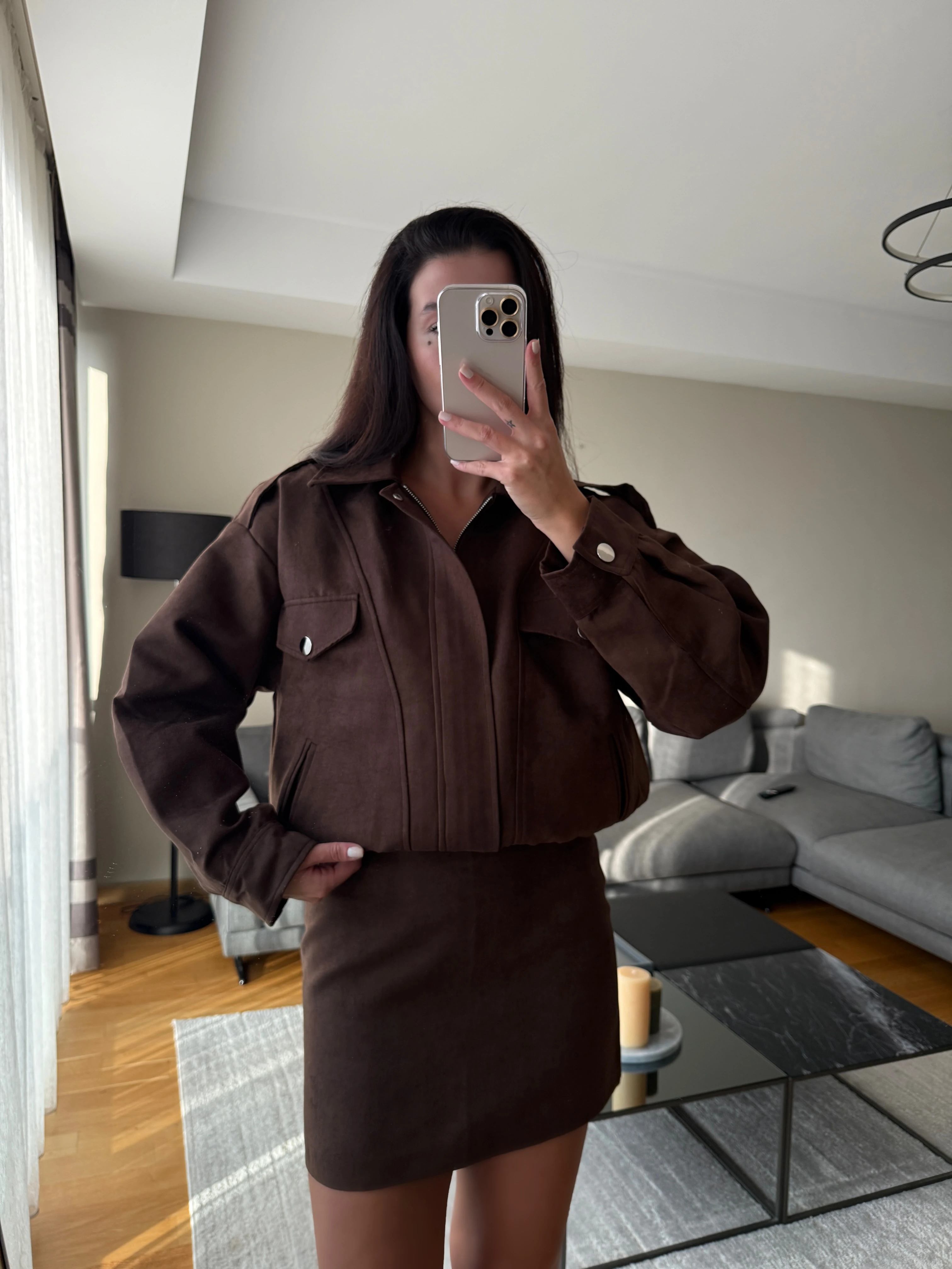 Acı Kahve Premium Süet Takım 