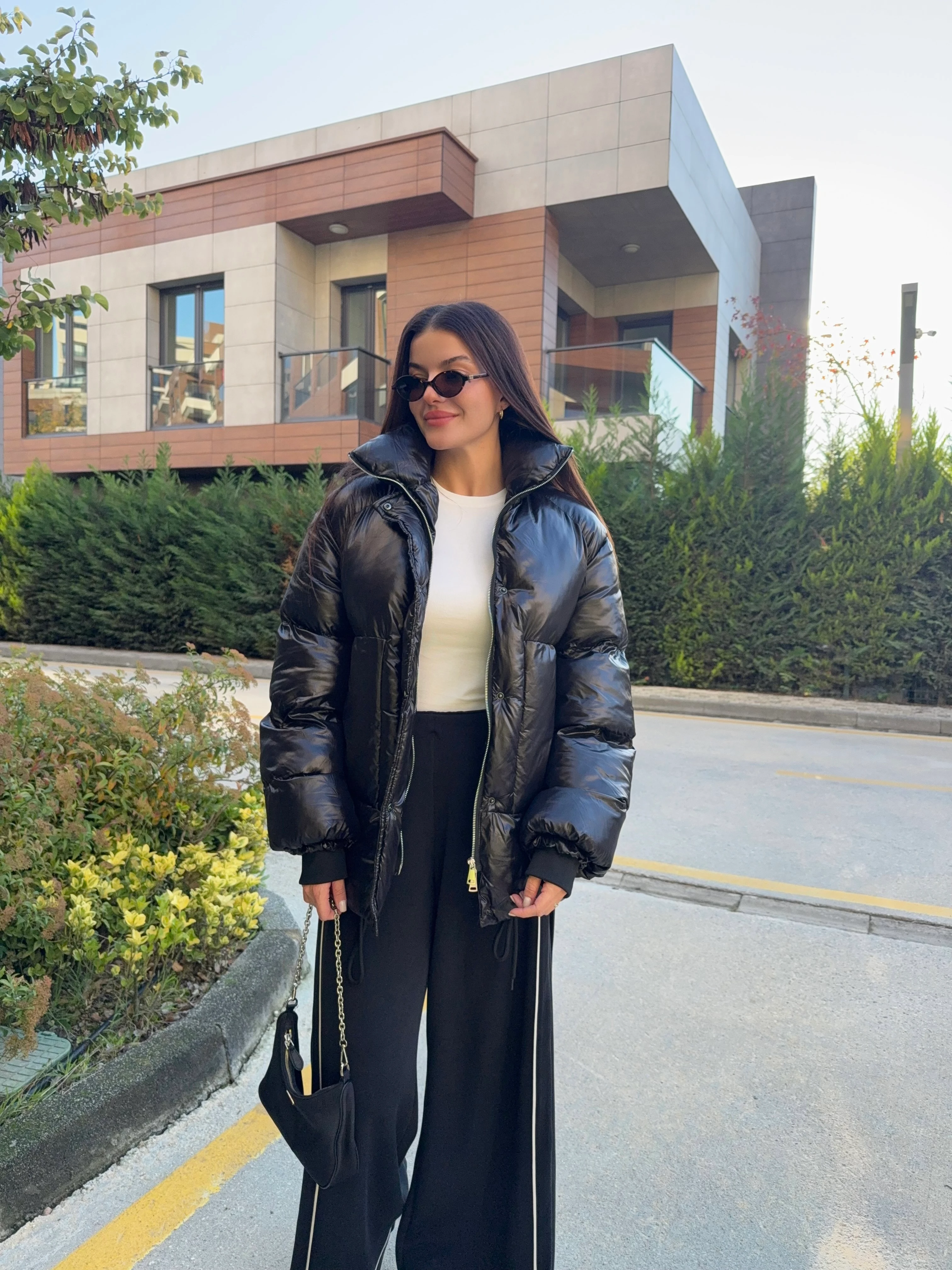 Premium Uzun Şişme Mont 