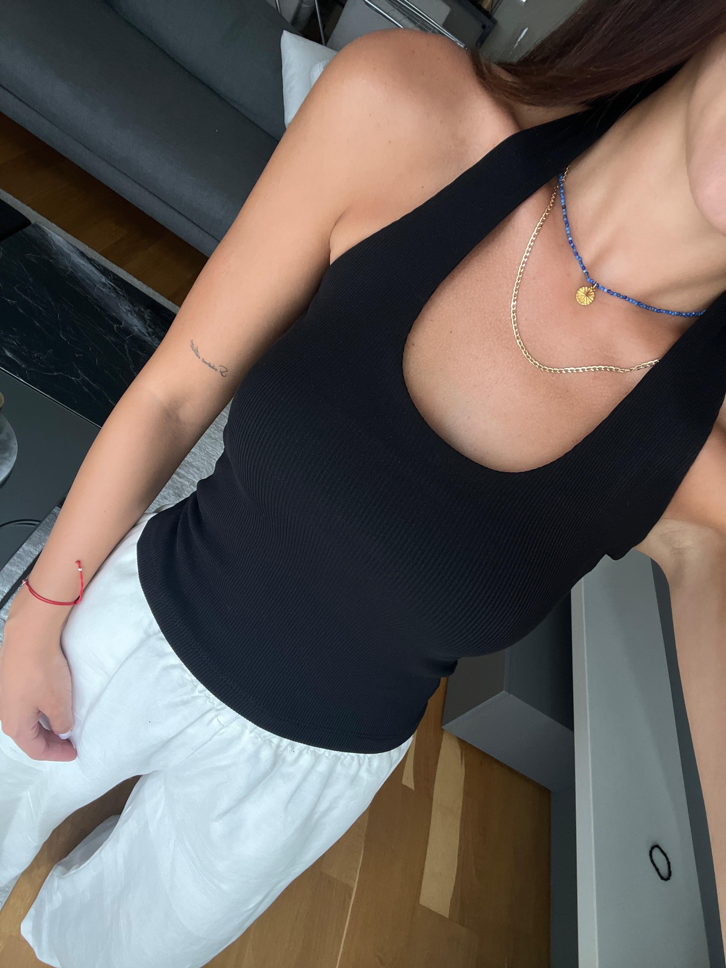 Halter Yaka Fitilli Bluz 