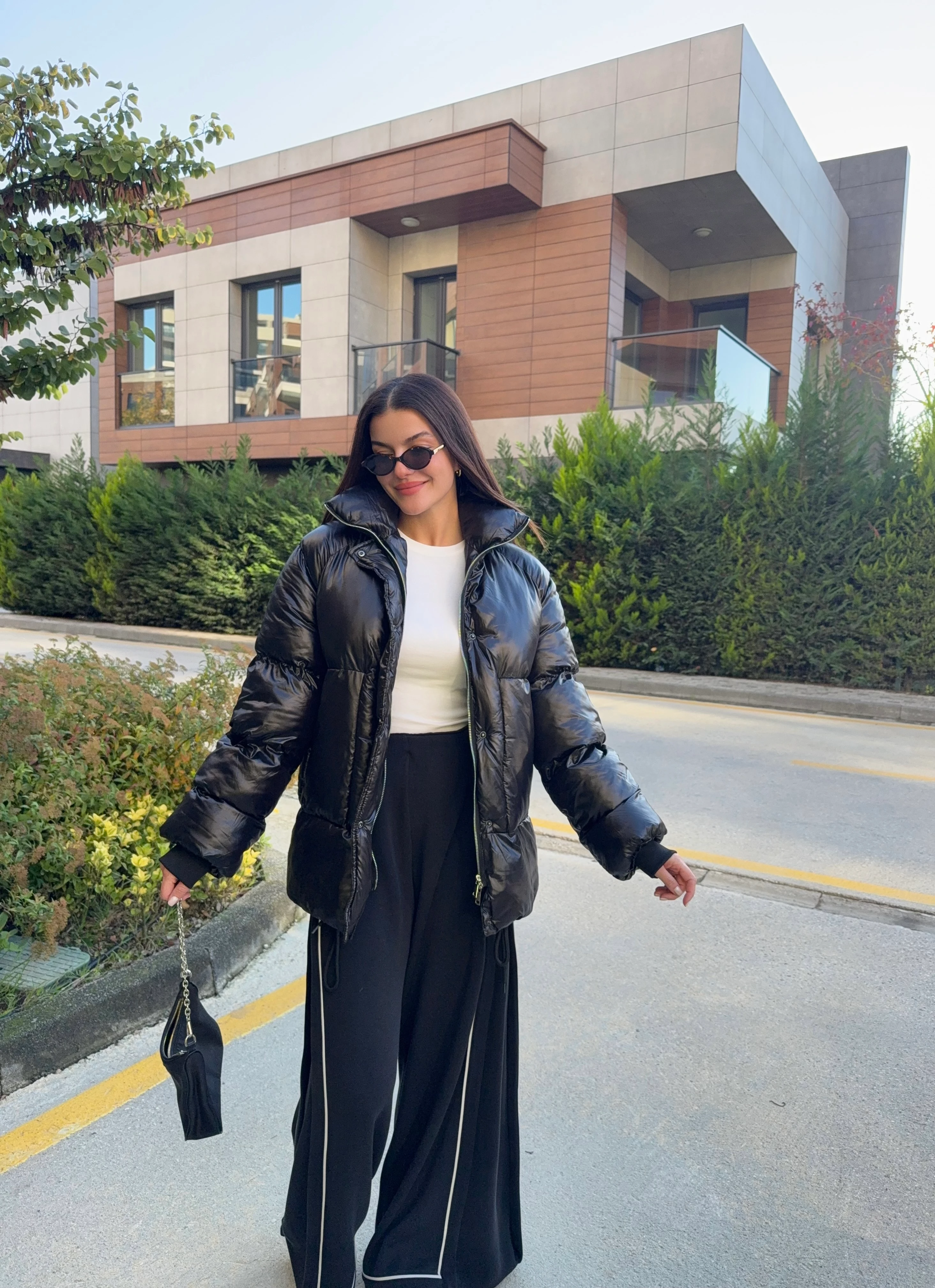 Premium Uzun Şişme Mont 