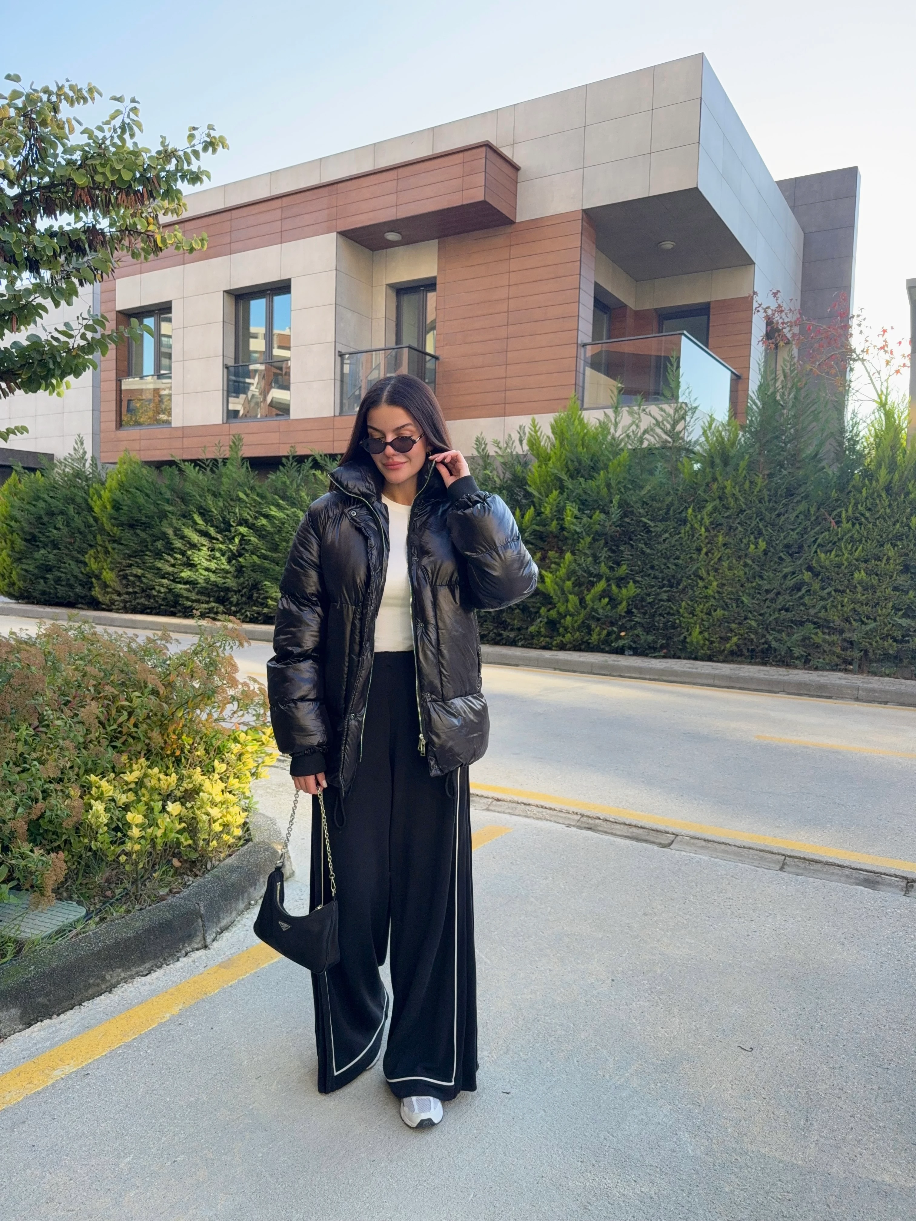 Premium Uzun Şişme Mont 