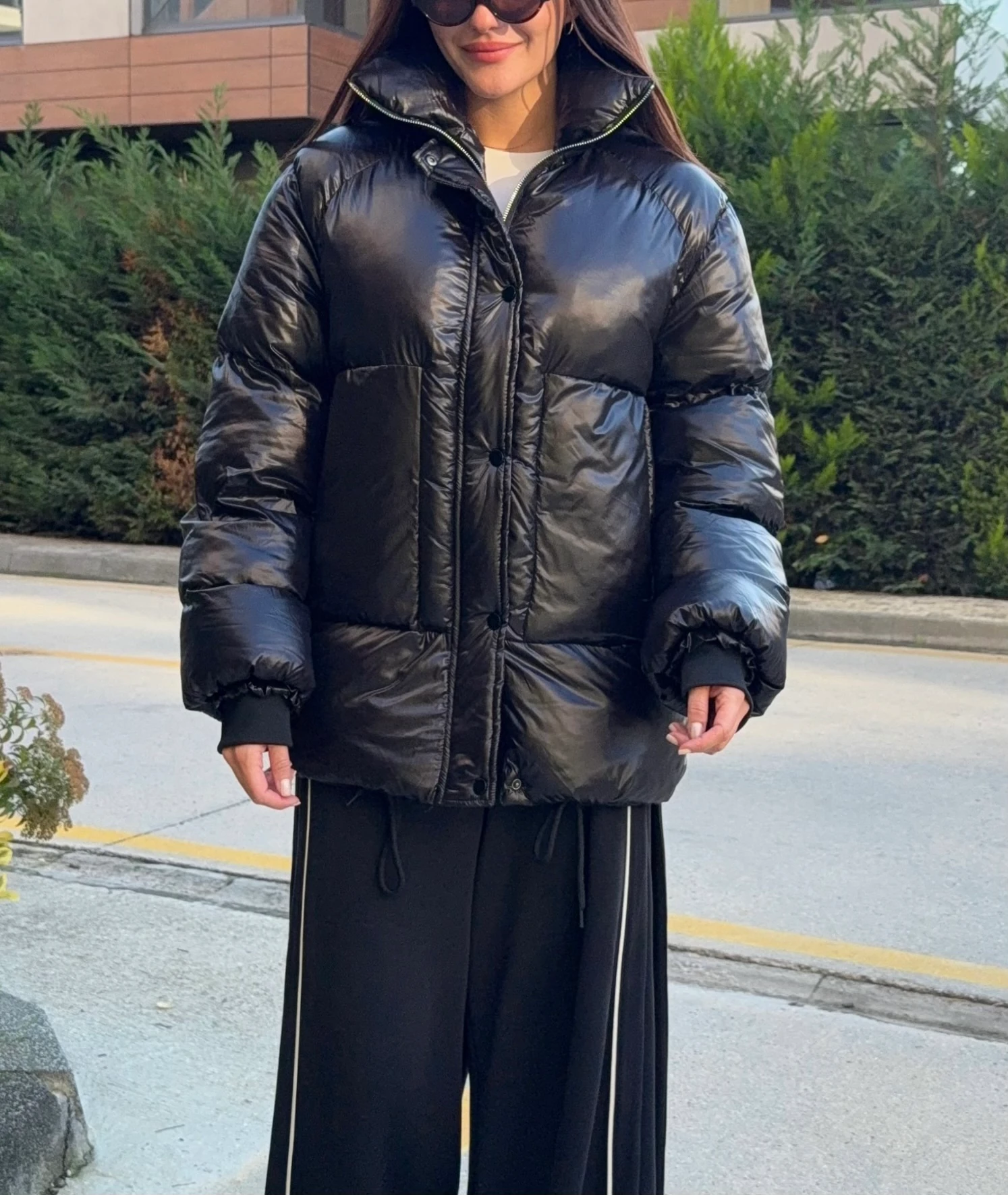 Premium Uzun Şişme Mont 