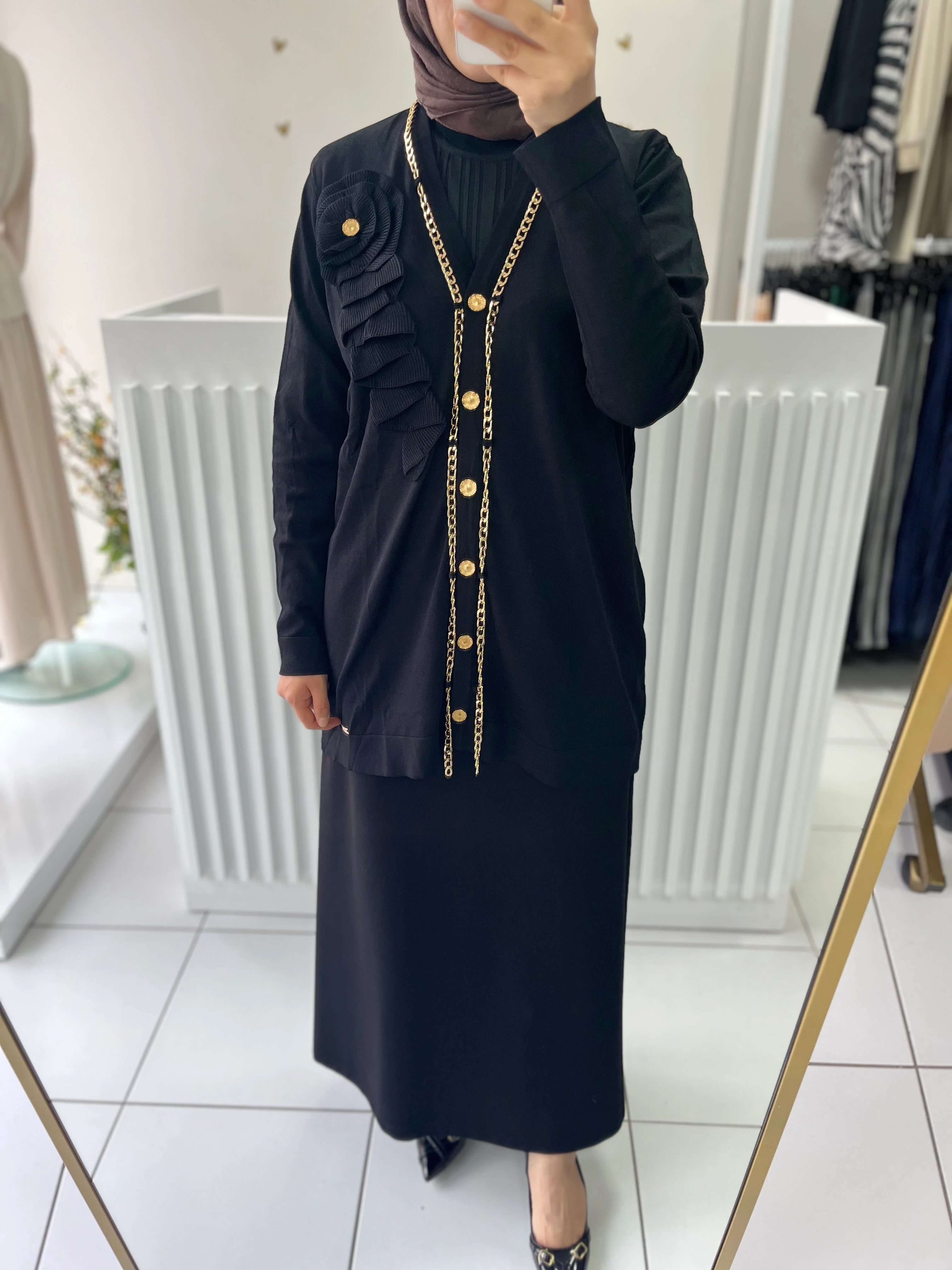 Portoriko kumaş kalem etek