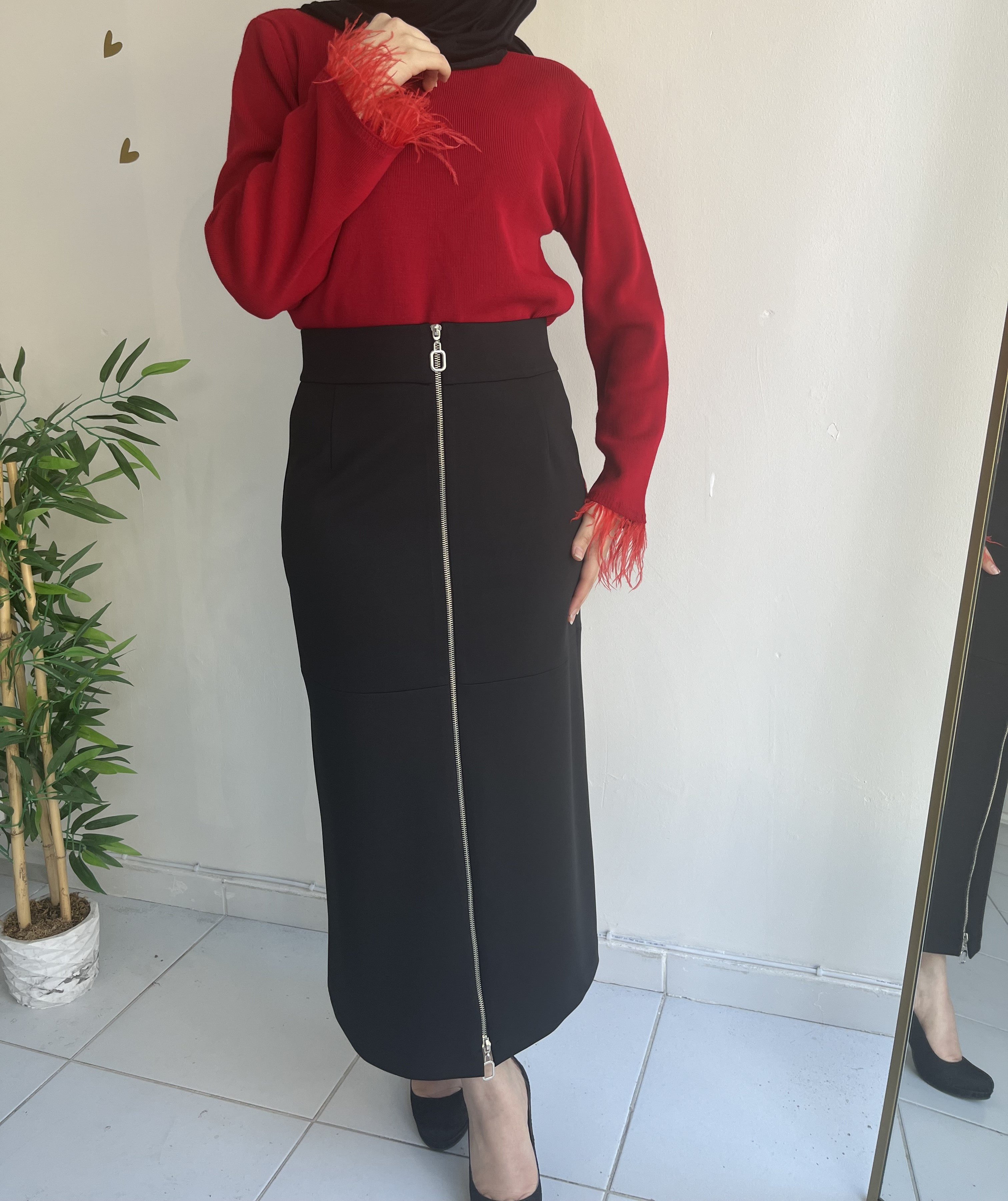 Fermuarlı Etek