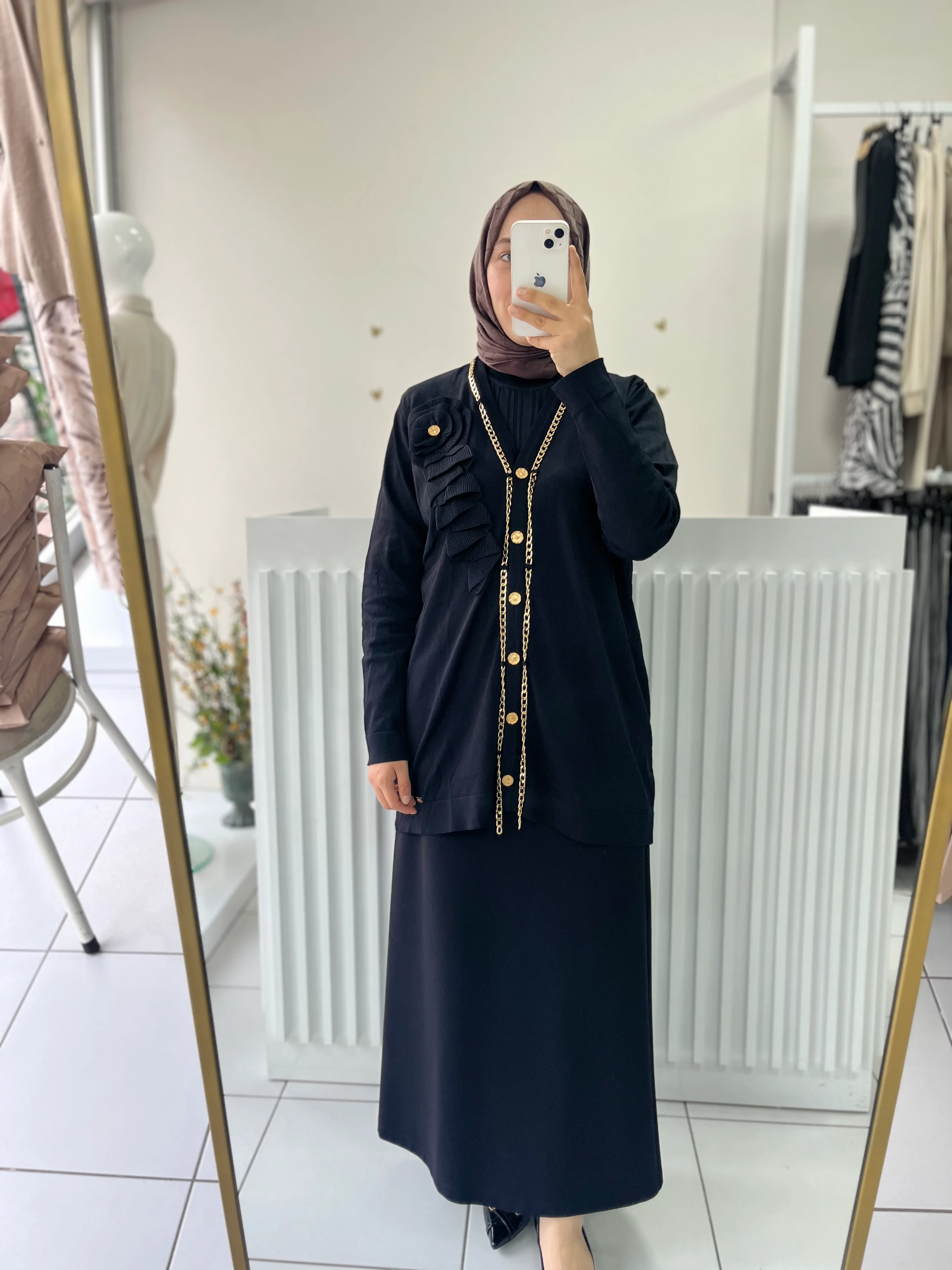 Portoriko kumaş kalem etek