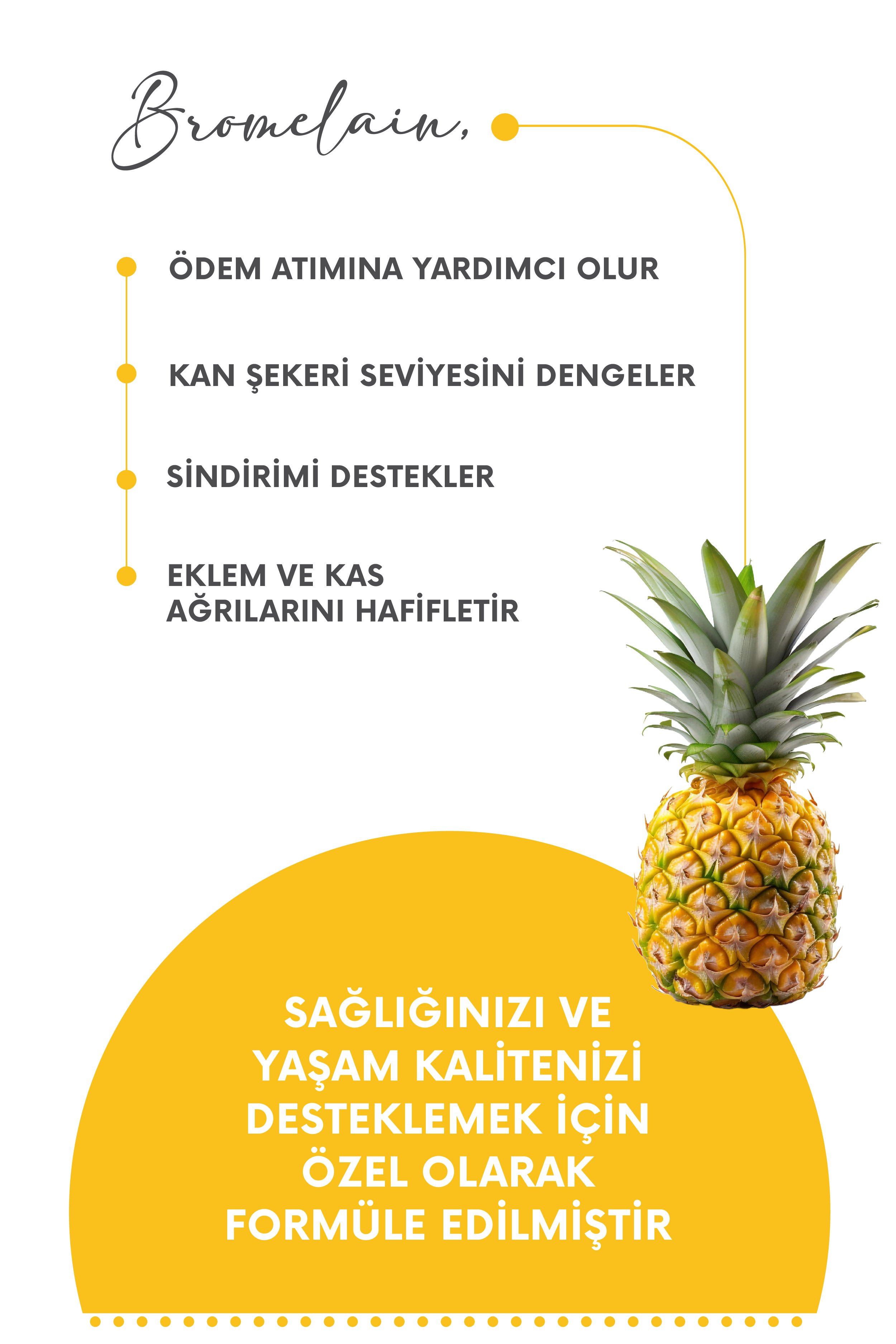 Bromelain 60 Kapsül