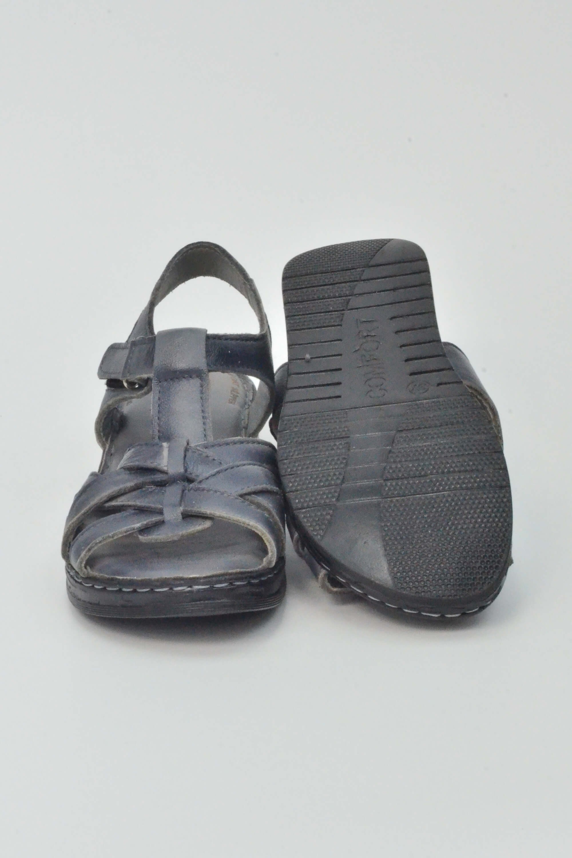Korkmaz Comfort Hakiki Deri Ahtapot Bant Sandalet 059