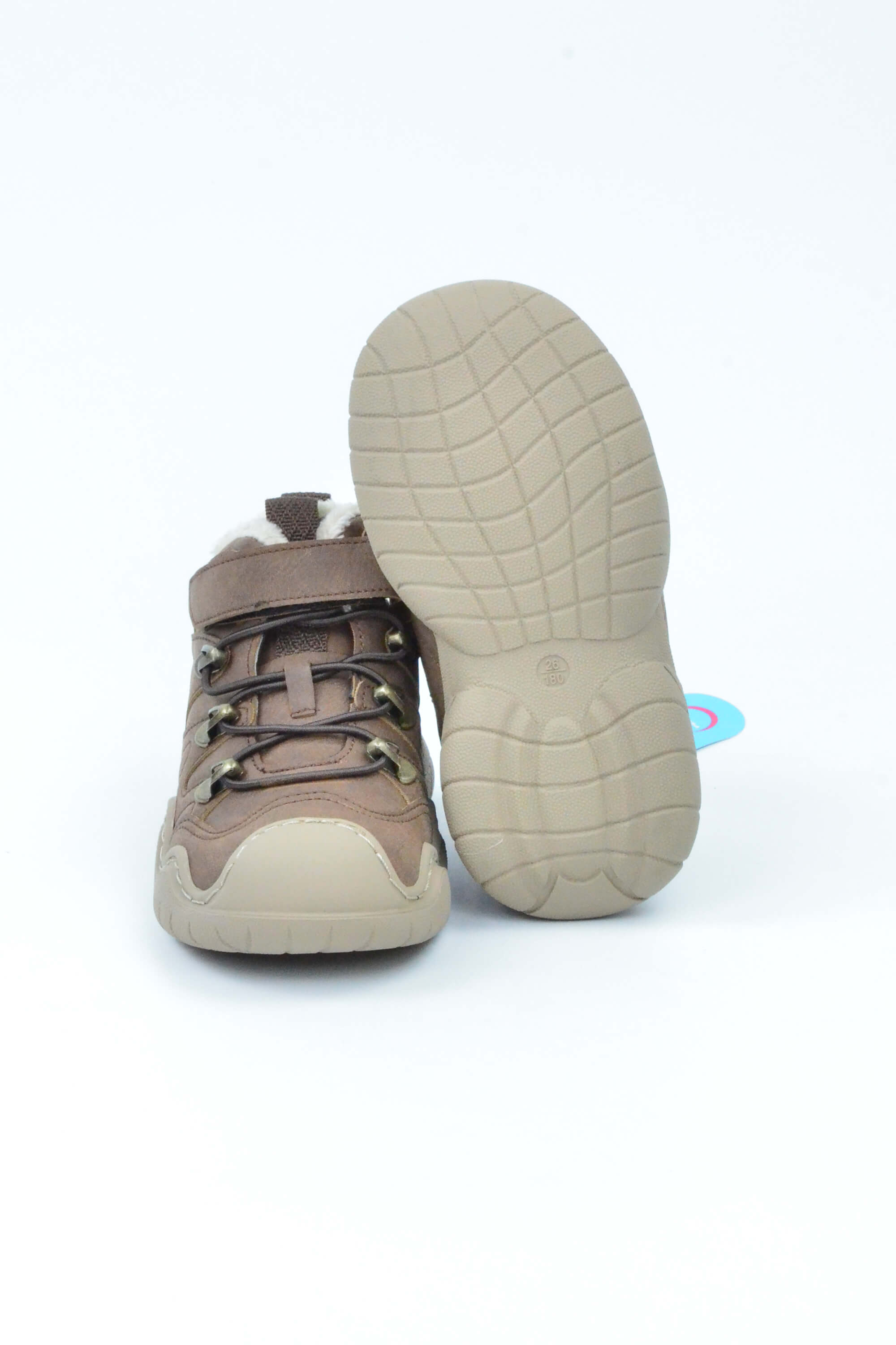 Pepino Lastikli Cırtlı İçi Polarlı Dalga Desen Patik Çocuk Bot