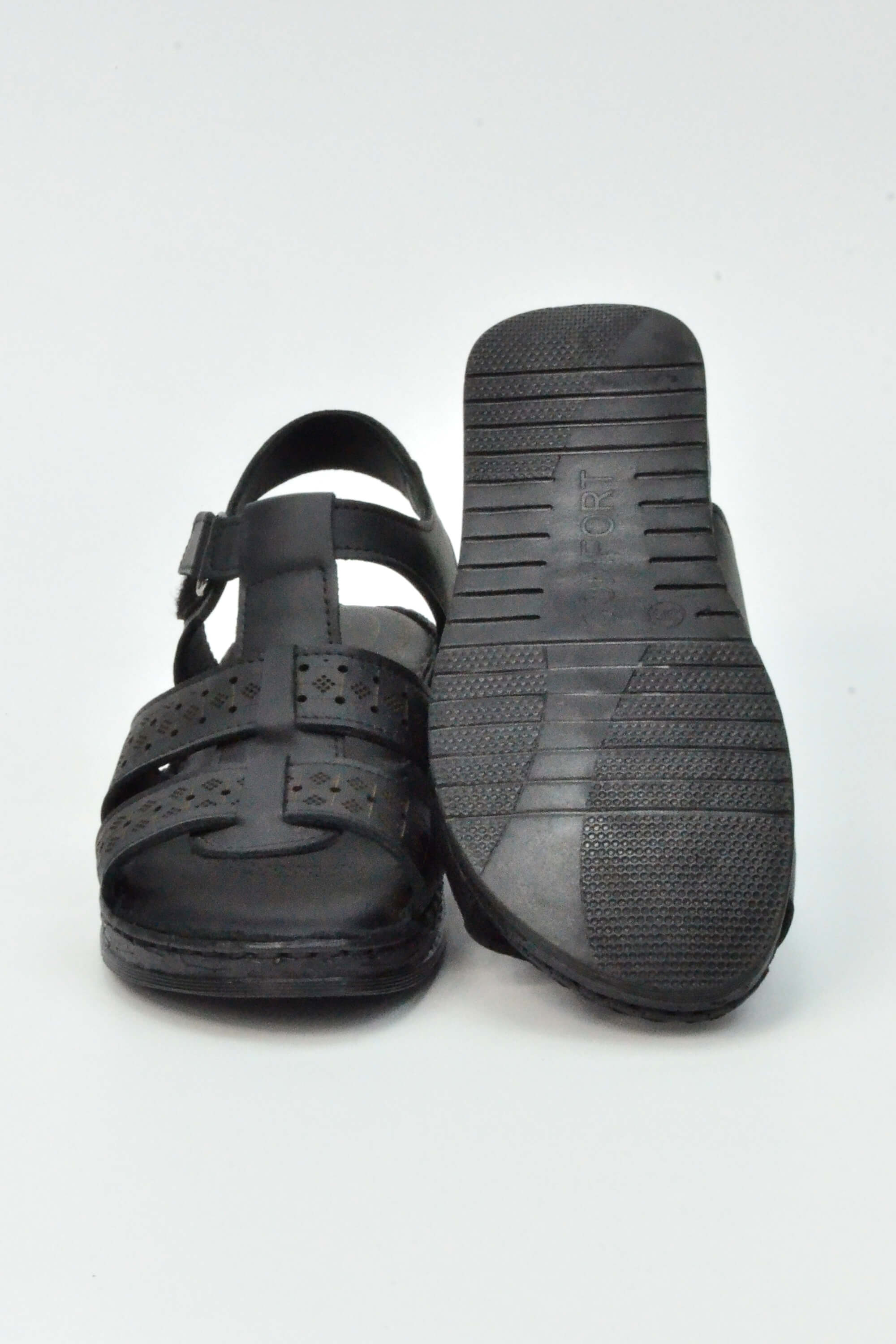 Korkmaz Comfort Hakiki Deri Ahtapot Bant Sandalet 058