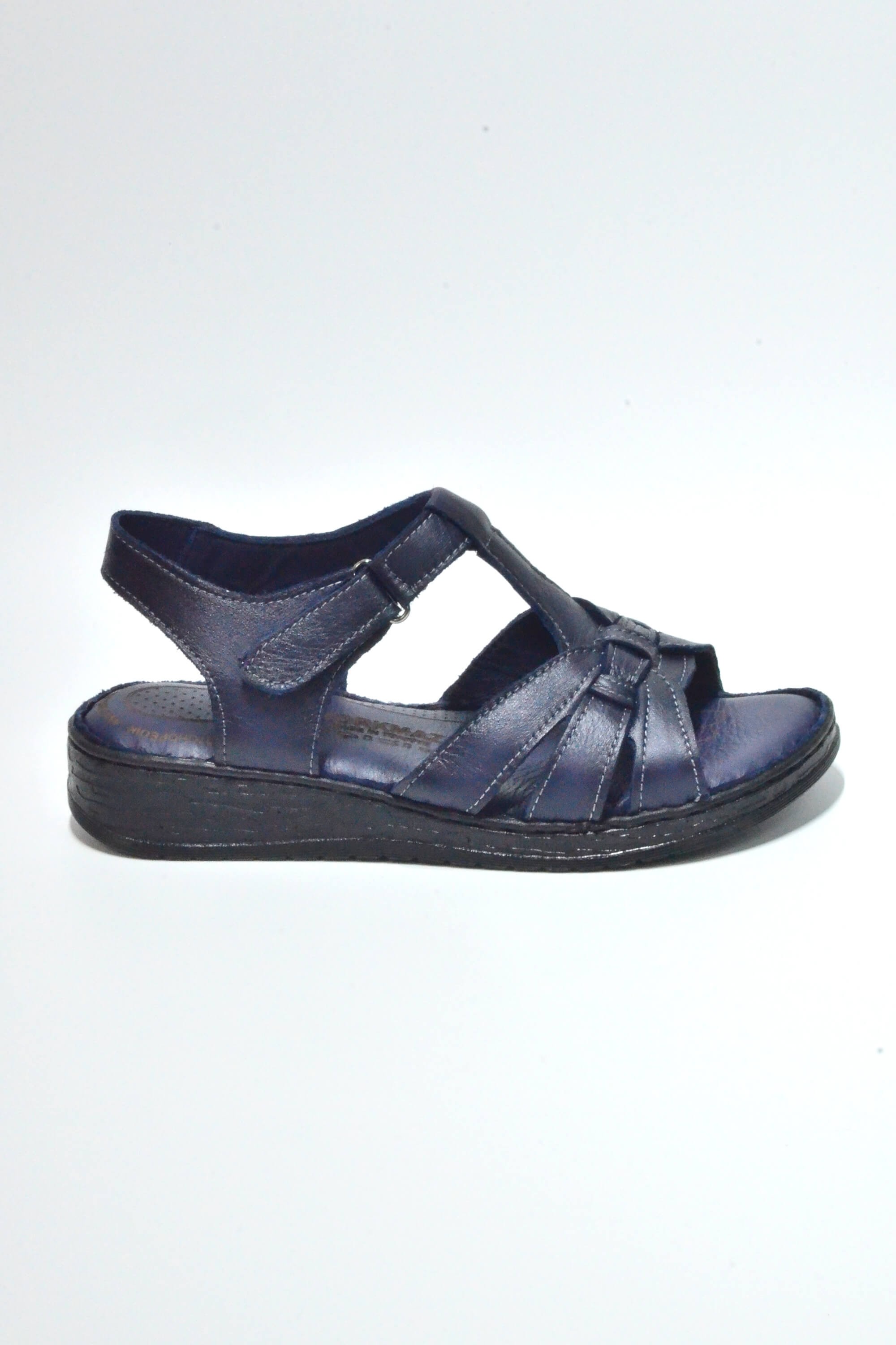 Korkmaz Comfort Hakiki Deri Ahtapot Bant Sandalet 054
