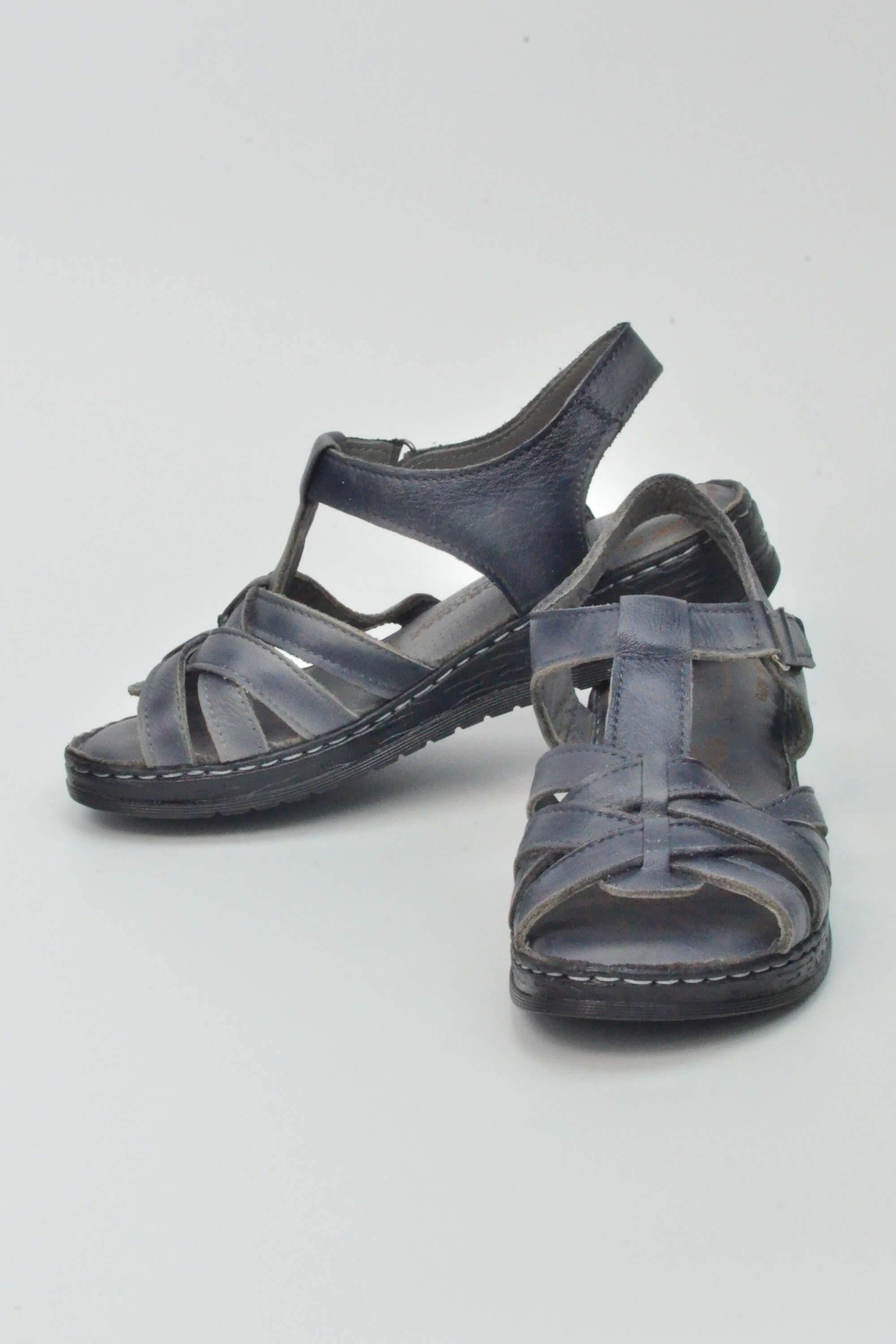 Korkmaz Comfort Hakiki Deri Ahtapot Bant Sandalet 059