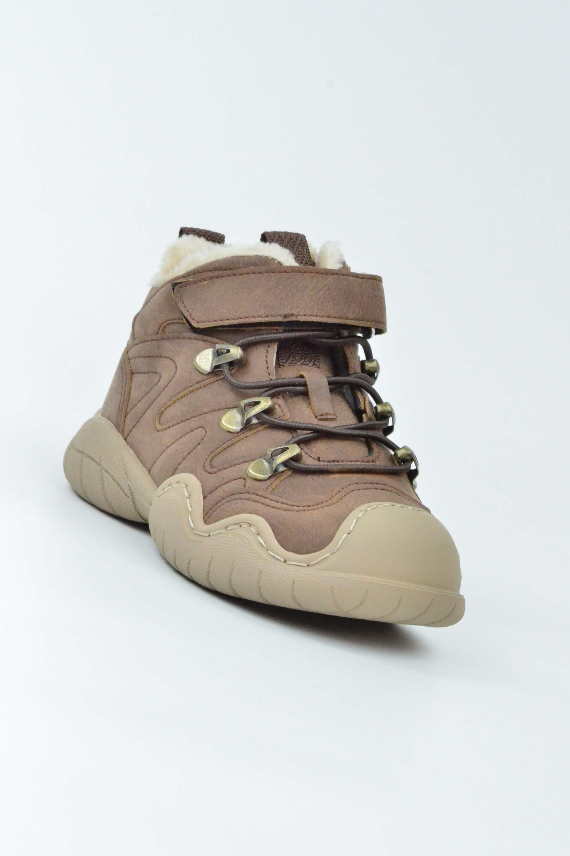 Pepino Lastikli Cırtlı İçi Polarlı Dalga Desen Patik Çocuk Bot